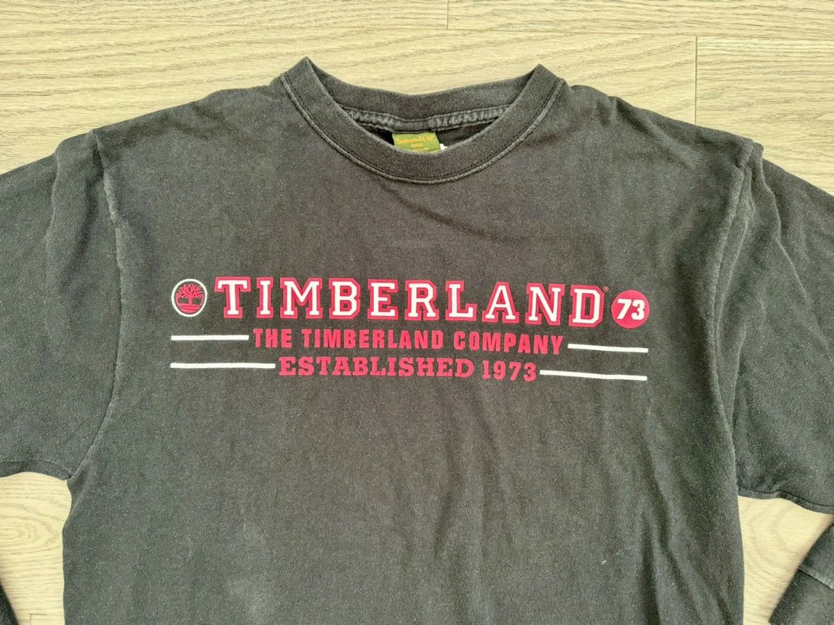 Timberland × Vintage Timberland Vintage Longsleeve Black Shirt Made In USA Size US M / EU 48-50 / 2 - 2 Thumbnail
