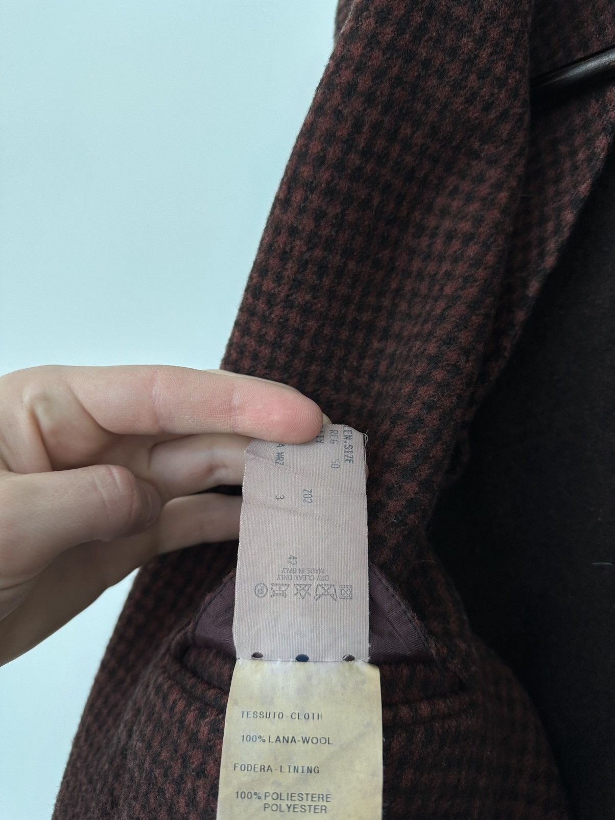 Lardini Vintage 90s Lardini Loro Piana Ing Double Breasted Wool Coat Size US M / EU 48-50 / 2 - 23 Thumbnail