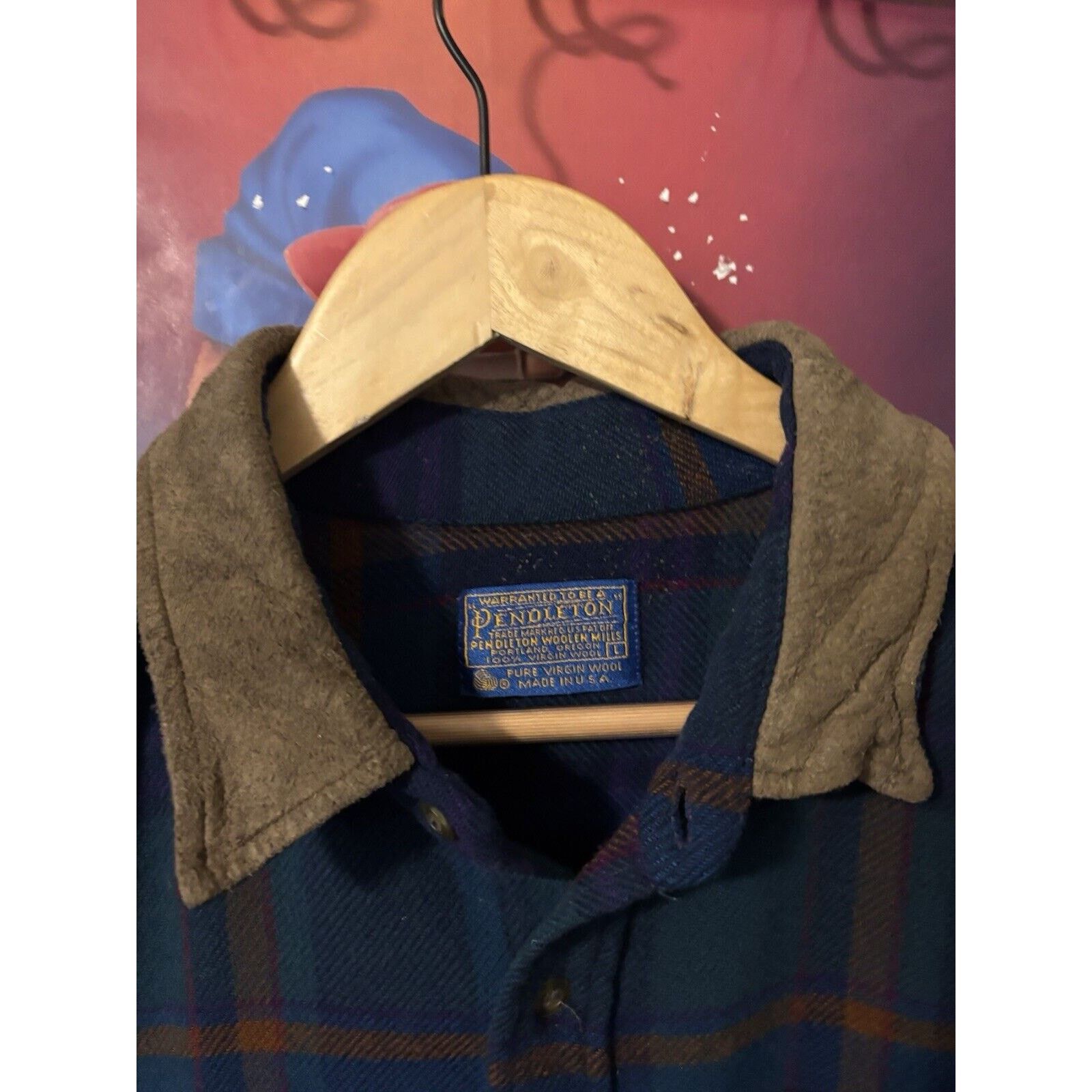 Pendleton vintage Plaid 90d Men’s Made In USA pendleton button up Sz L Size US L / EU 52-54 / 3 - 6 Thumbnail