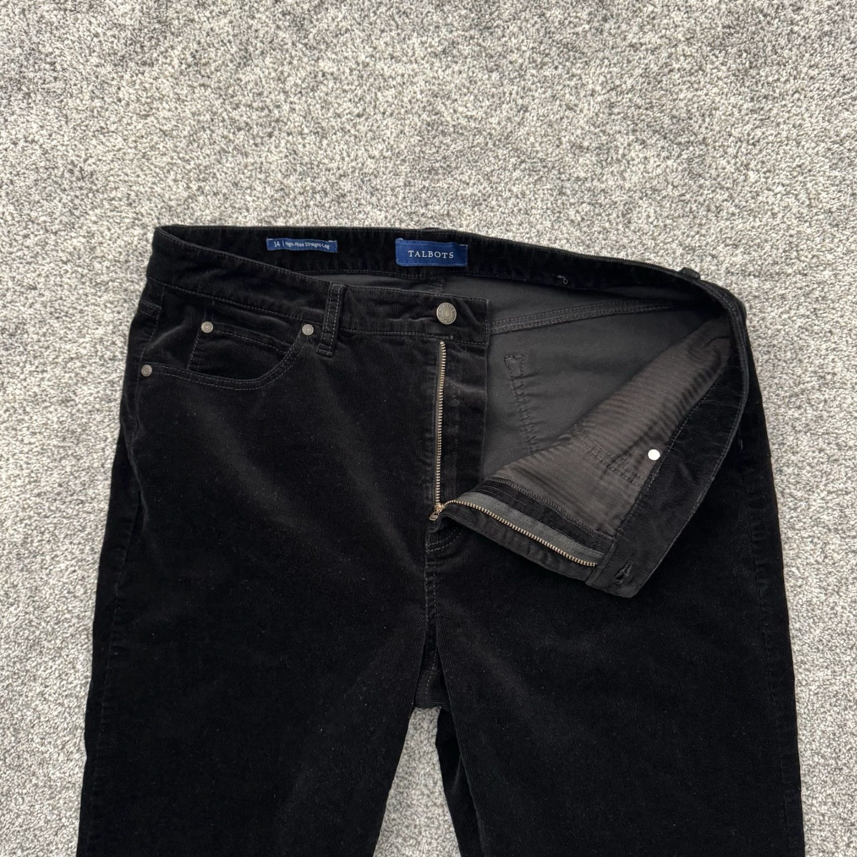 Talbots Talbots Pants Womens 14 High Rise Straight Leg Corduroy Office Chic Y2K Inspired Size 36" / US 14 / IT 50 - 6 Thumbnail