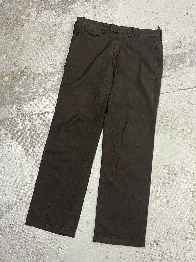 Prada AW2007 Prada Dark Brown Wool Tailored Pants Size US 34 / EU 50 - 6 Thumbnail