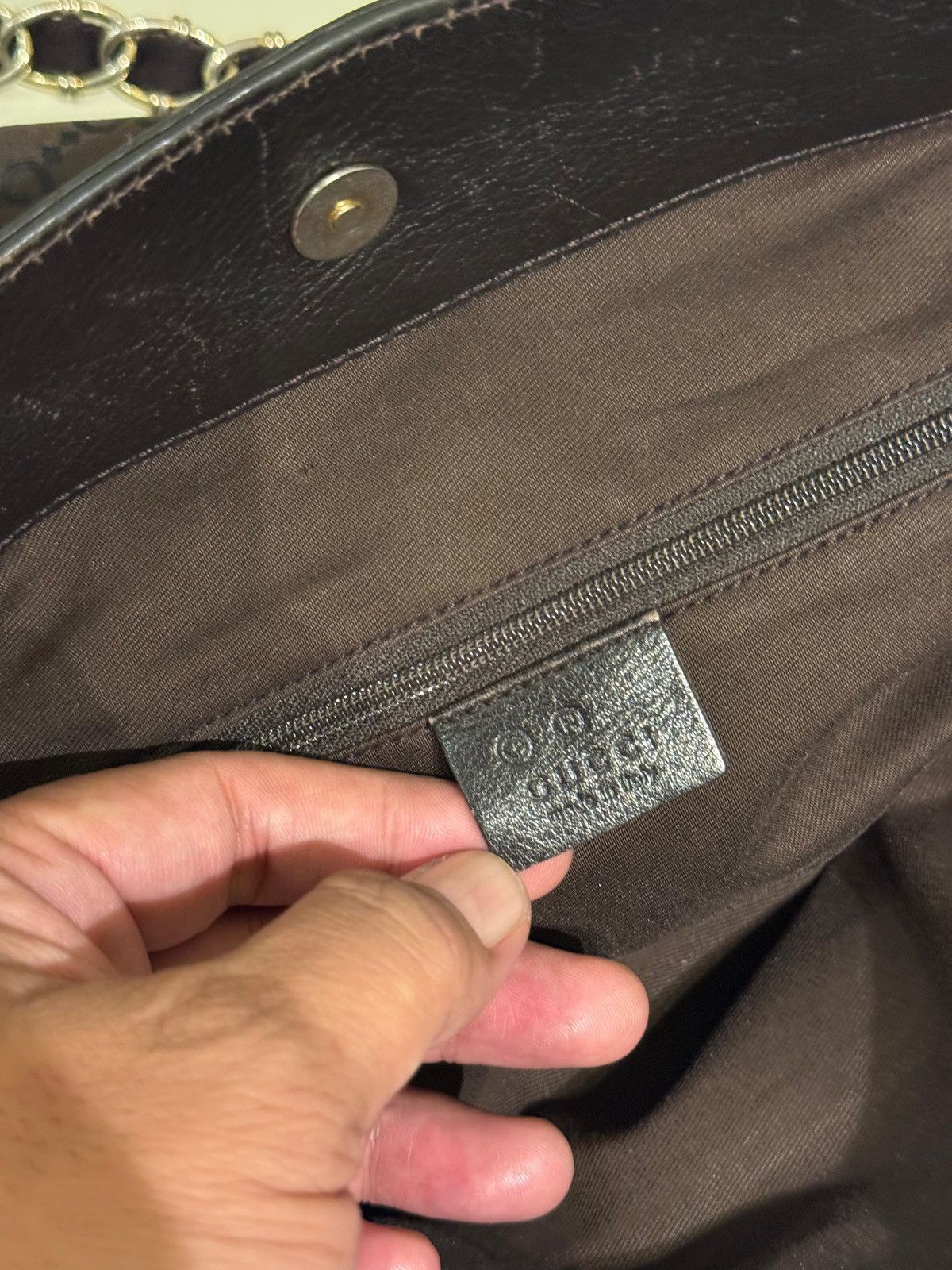 Gucci gucci brown chain bucket bag Size ONE SIZE - 9 Thumbnail