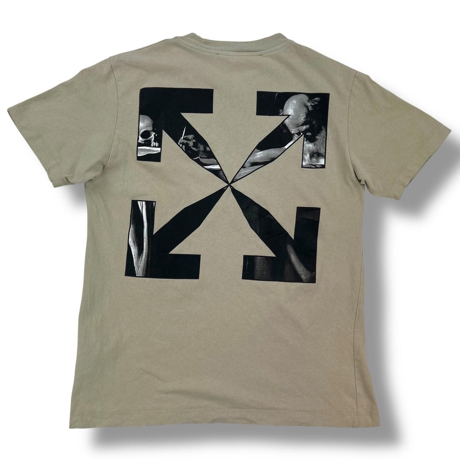 Off-White Off-White Caravaggio Arrows Beige T Shirt Size US S / EU 44-46 / 1 - 2 Thumbnail