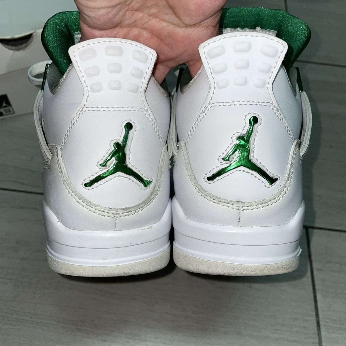 Jordan Brand Jordan 4 Metallic Green Mens size 7.5 Size US 7.5 / EU 40-41 - 5 Thumbnail