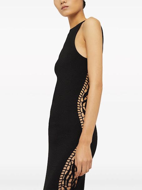Jil Sander o1w1db10825 Sleeveless Dress in Black Size M / US 6-8 / IT 42-44 - 3 Thumbnail