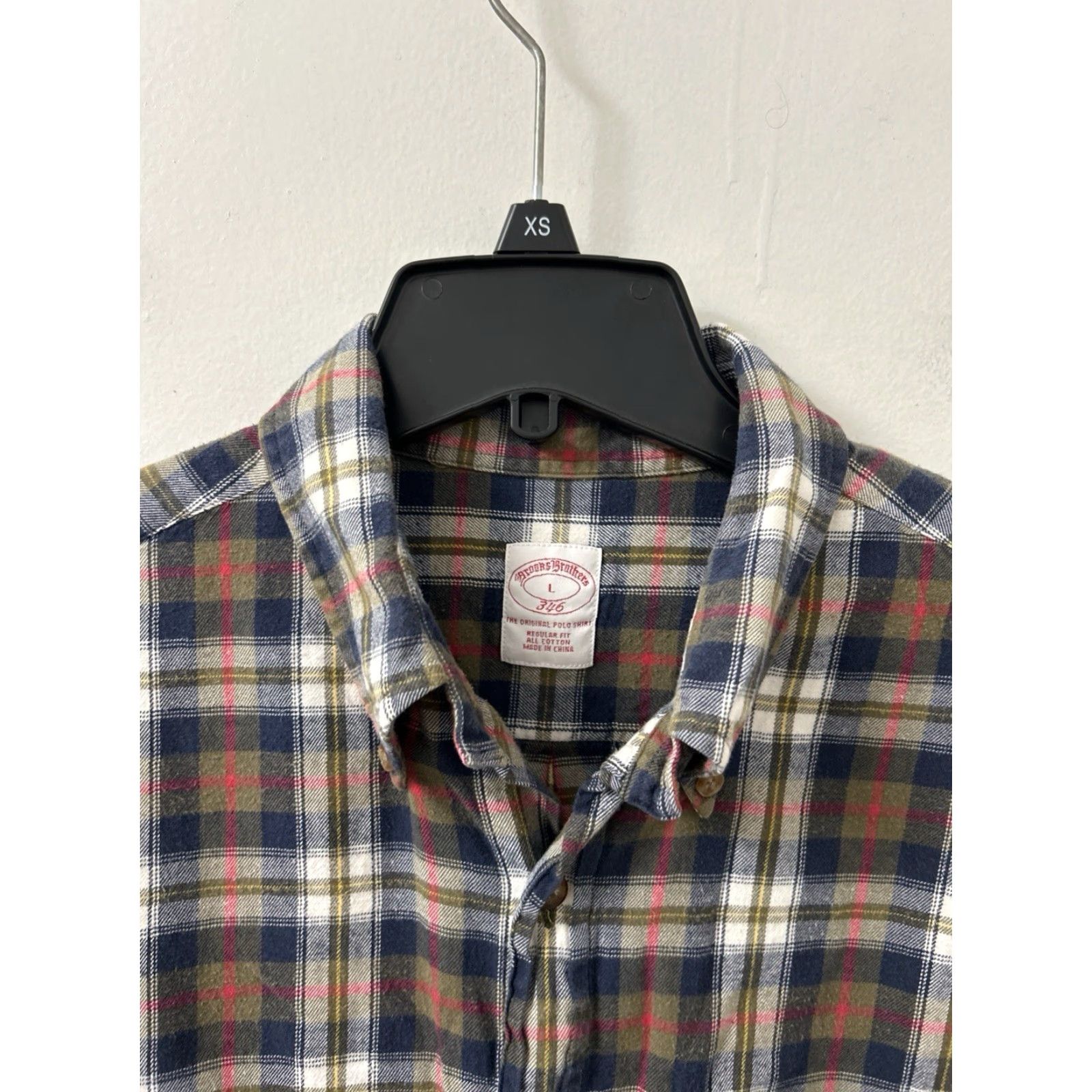 Brooks Brothers Brooks Brothers 346 Flannel Shirt Mens L Multicolor Plaid Button-Down Long Sleeve Casual Autumn Winter Size US L / EU 52-54 / 3 - 5 Thumbnail