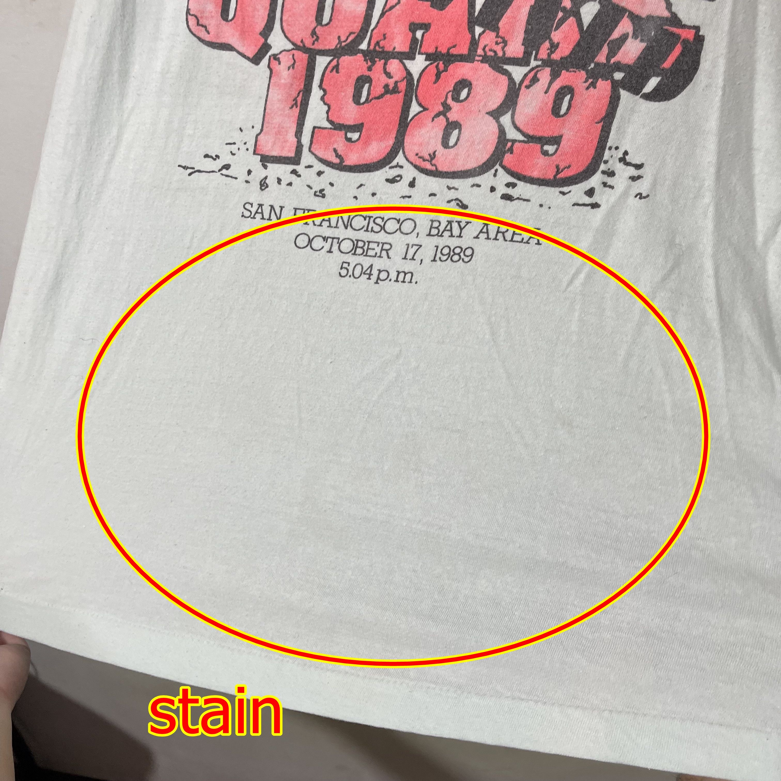 Vintage Vintage The Great Quake 1989 T-Shirt Size US XL / EU 56 / 4 - 9 Thumbnail