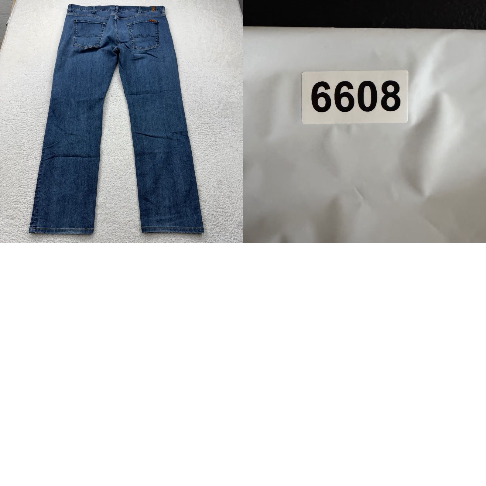 7 For All Mankind VINTAGE? No. 7 For All Mankind Luxe Performance Standard Straight Jeans Blue Mens 40x31 Size US 40 / EU 56 - 8 Thumbnail