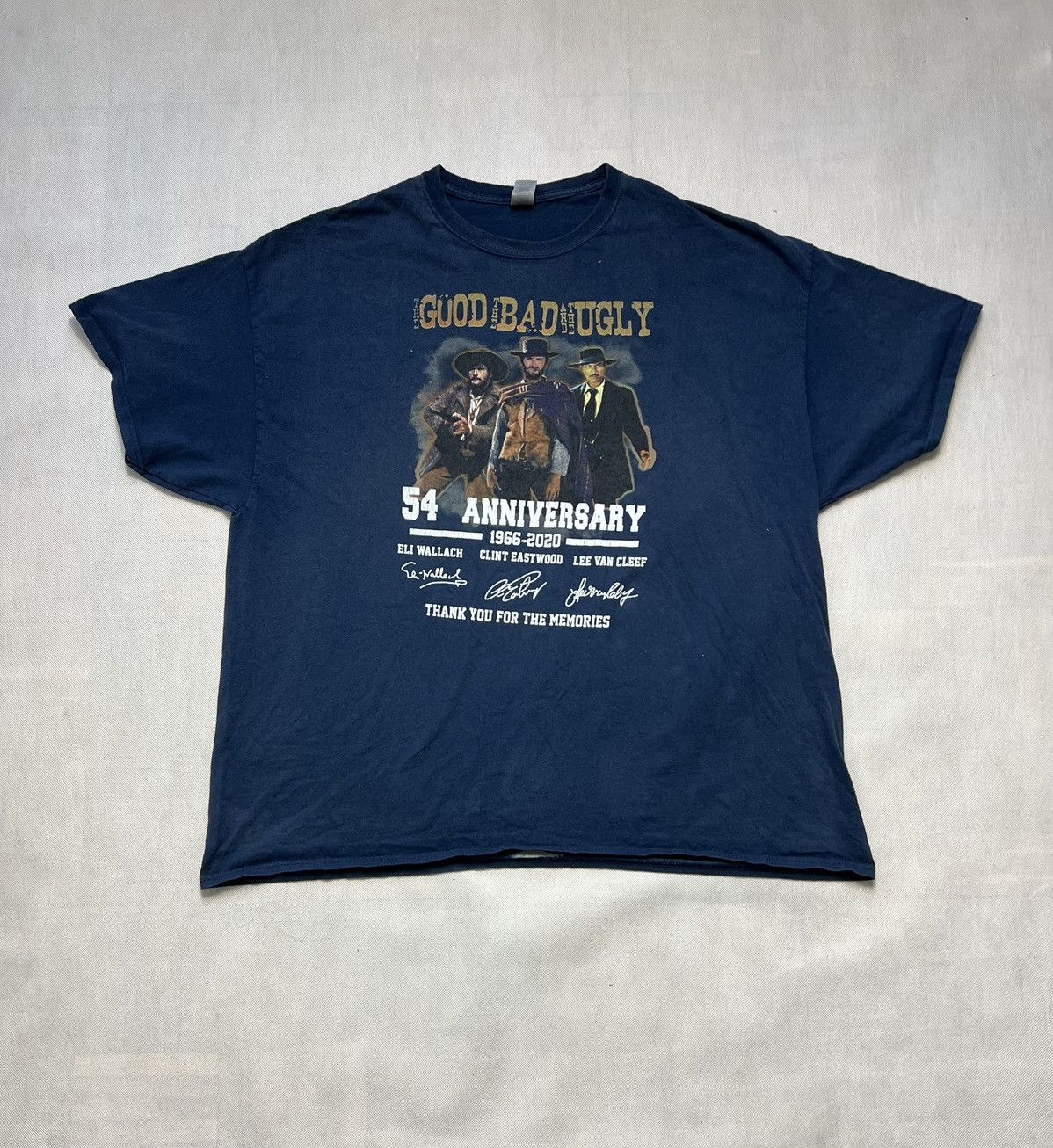 Vintage Tshirt Good Bad Ugly 54 Anniversary 1966-2020 great Size US XL / EU 56 / 4 - 3 Thumbnail