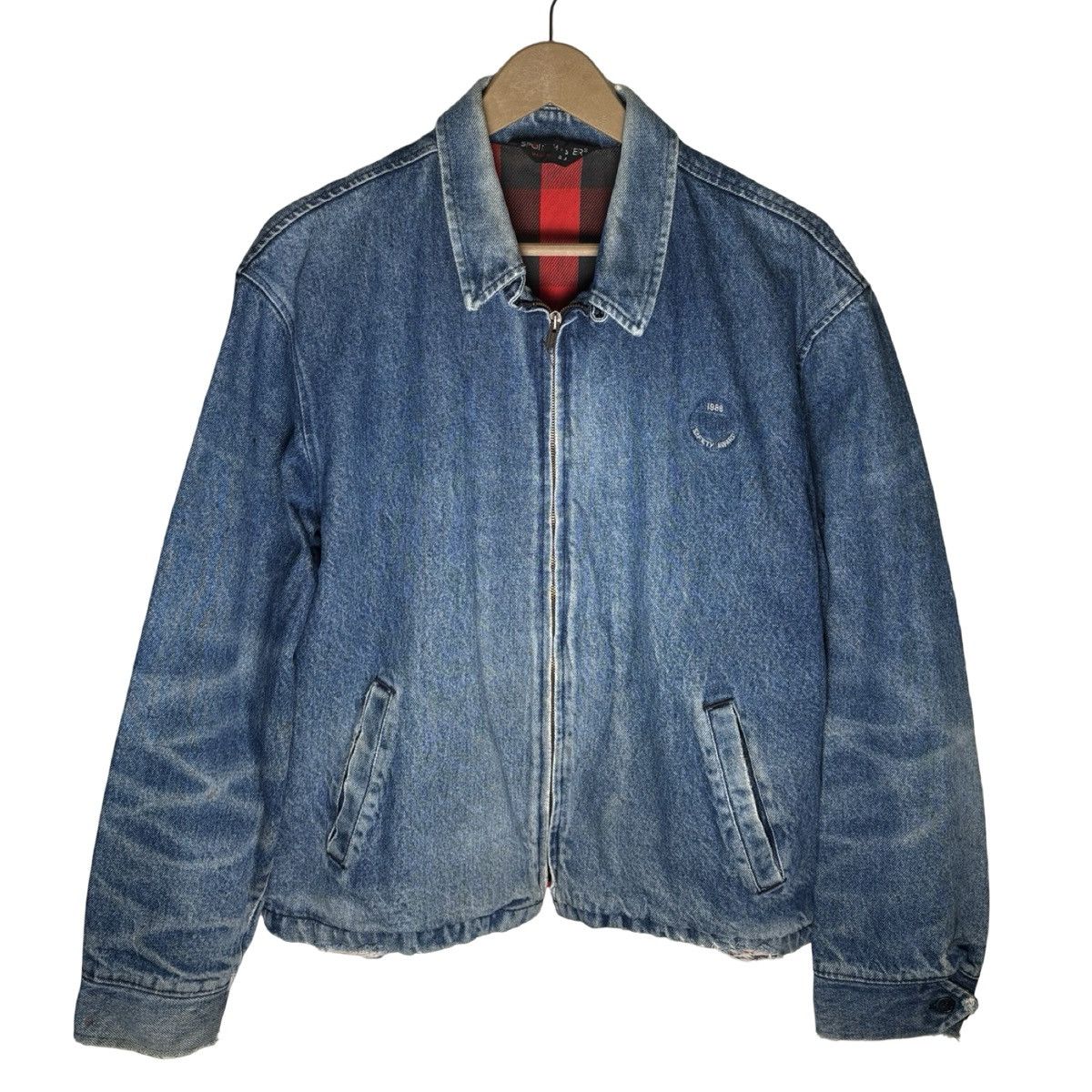 Other Vintage Sportsmaster Denim Jacket Buffalo Plaid Lined L Size US L / EU 52-54 / 3 - 1 Thumbnail
