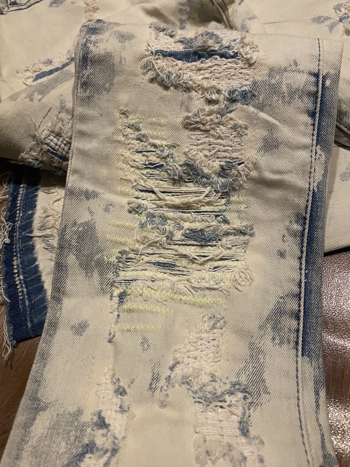 Hysteric Glamour Japan 🇯🇵 bleu noir inspired kapital/ undercover patchwork Size US 38 / EU 54 - 6 Thumbnail