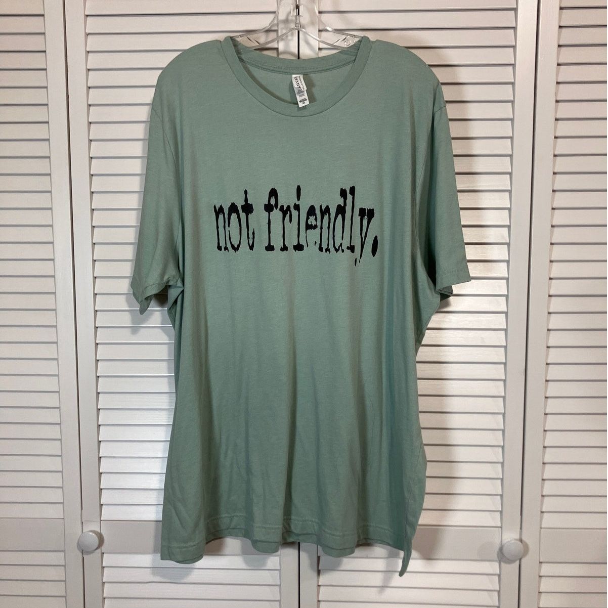 Canvas Canvas “not friendly.” Jersey Graphic T-shirt Unisex 3XL Size 3XL / US 20-22 - 1 Thumbnail