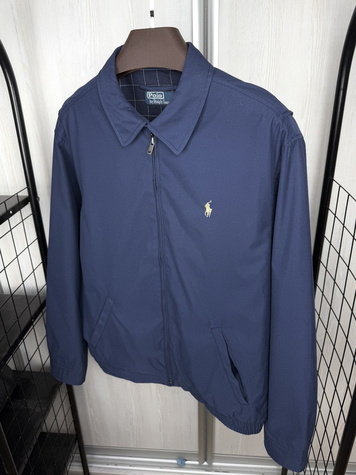 Polo Ralph Lauren VINTAGE POLO Ralph Lauren Jacket Full Zip Checkered Bomber Size US L / EU 52-54 / 3 - 6 Thumbnail