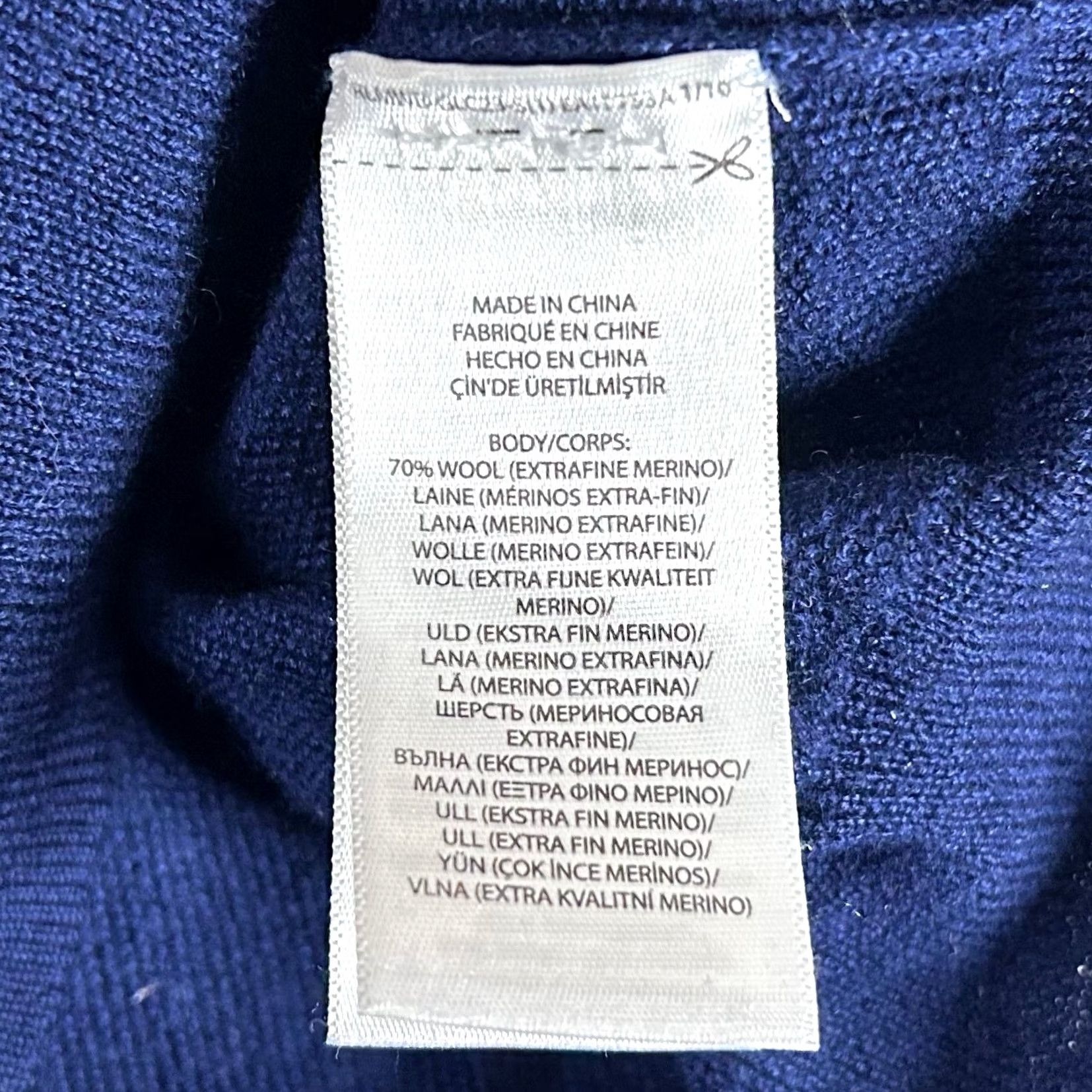 Polo Ralph Lauren Polo Ralph Lauren Medium Slim Fit Sweater Merino Wool Silk Navy Blue Crewneck Size US M / EU 48-50 / 2 - 4 Thumbnail