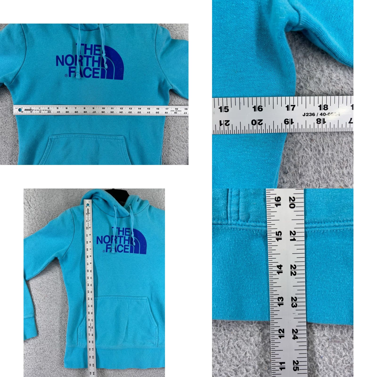 The North Face The North Face Hoodie Womens XS Blue Logo Cotton Blend READ Size XS / US 0-2 / IT 36-38 - 8 Thumbnail