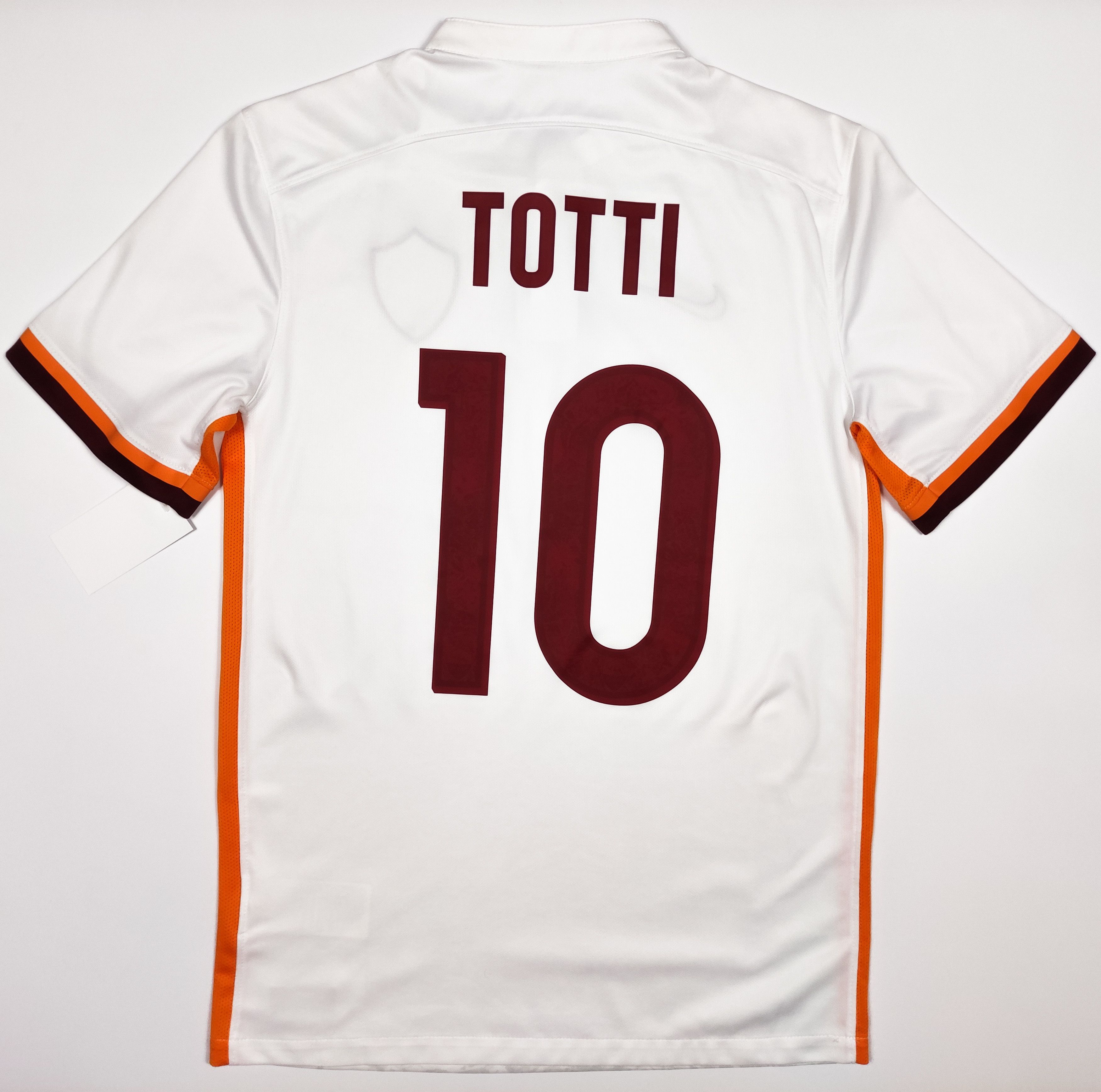 Maillot AS Roma Vintage Sans Totti - Maillot De Foot Occasion - Taille à Vérifier