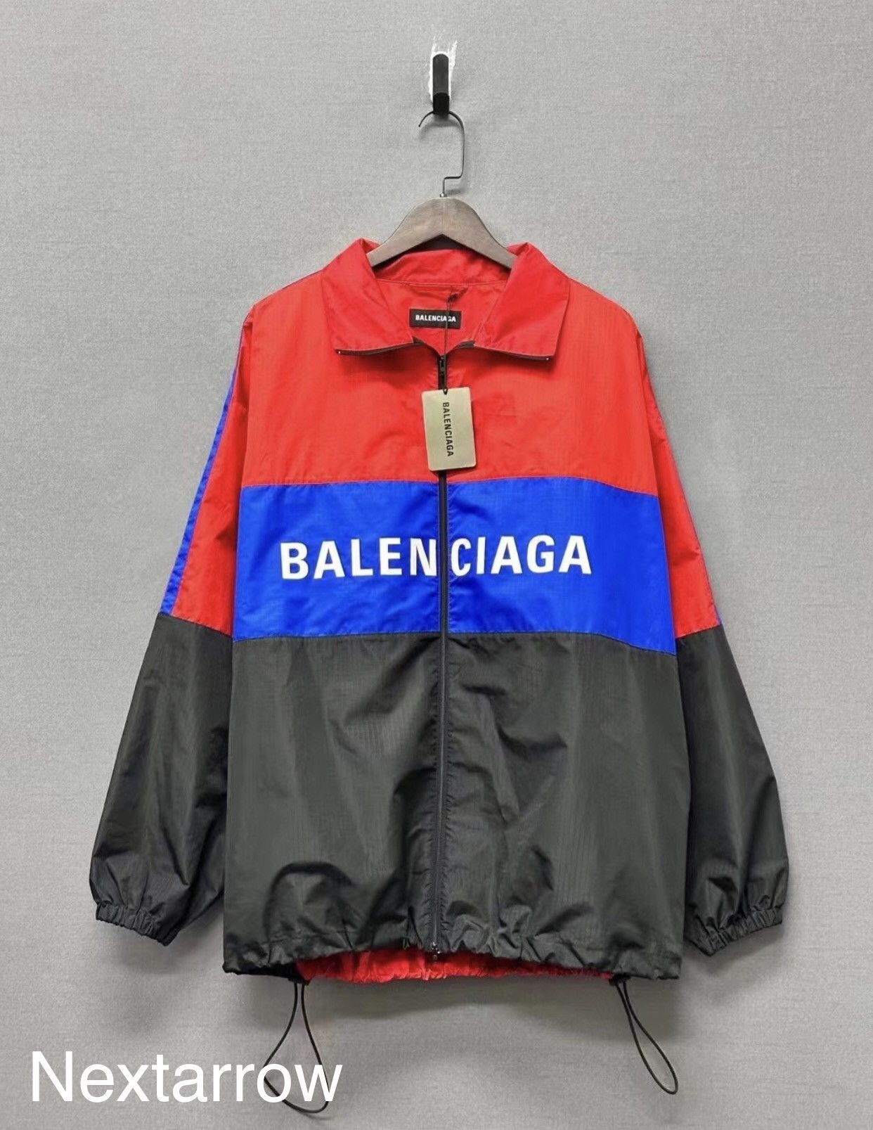 Balenciaga red white blue jacket sale