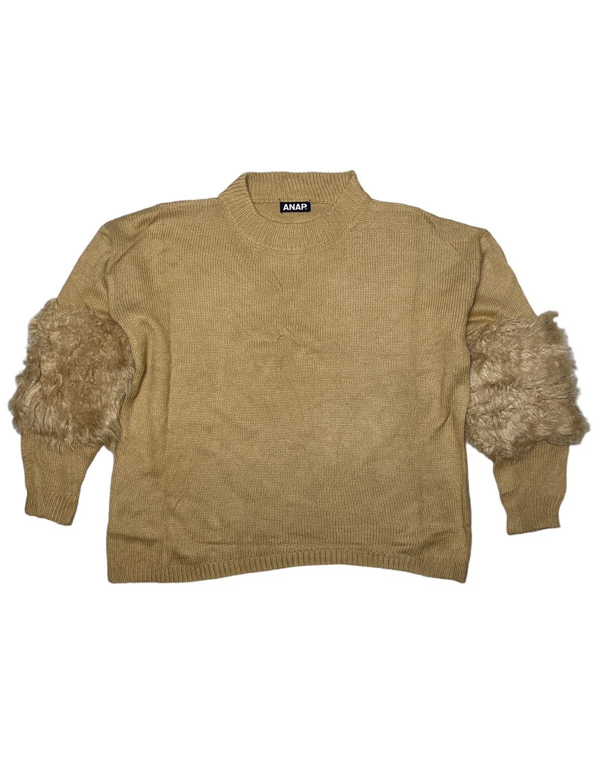 If Six Was Nine × Japanese Brand × Le Grande Bleu (L.G.B.) 2000's Anap Crazy Fur Mohair Knitted Size US XL / EU 56 / 4 - 1 Thumbnail
