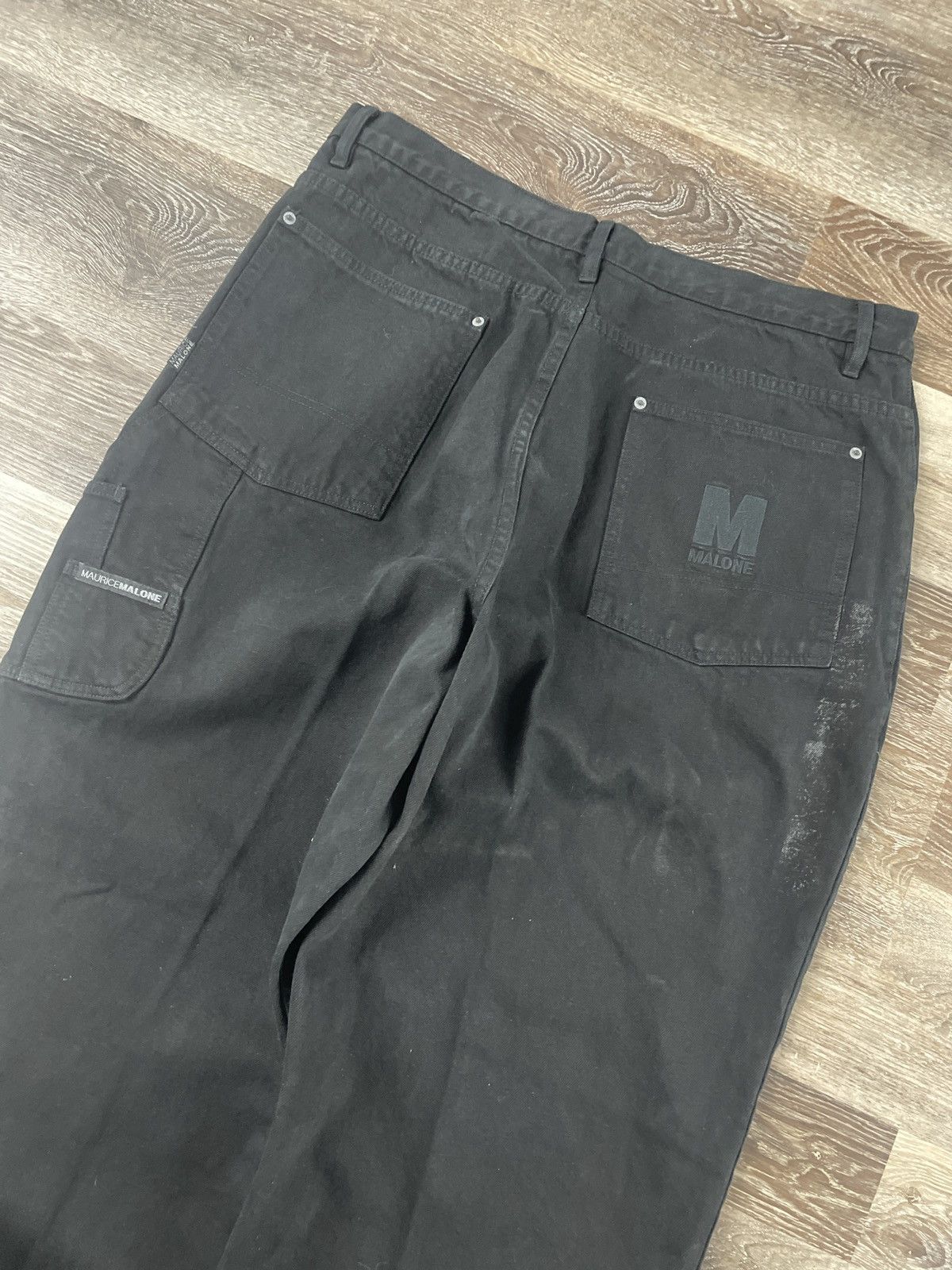 Other Vintage 2000s Maurice Malone baggy carpenter unique jeans Size US 38 / EU 54 - 2 Thumbnail