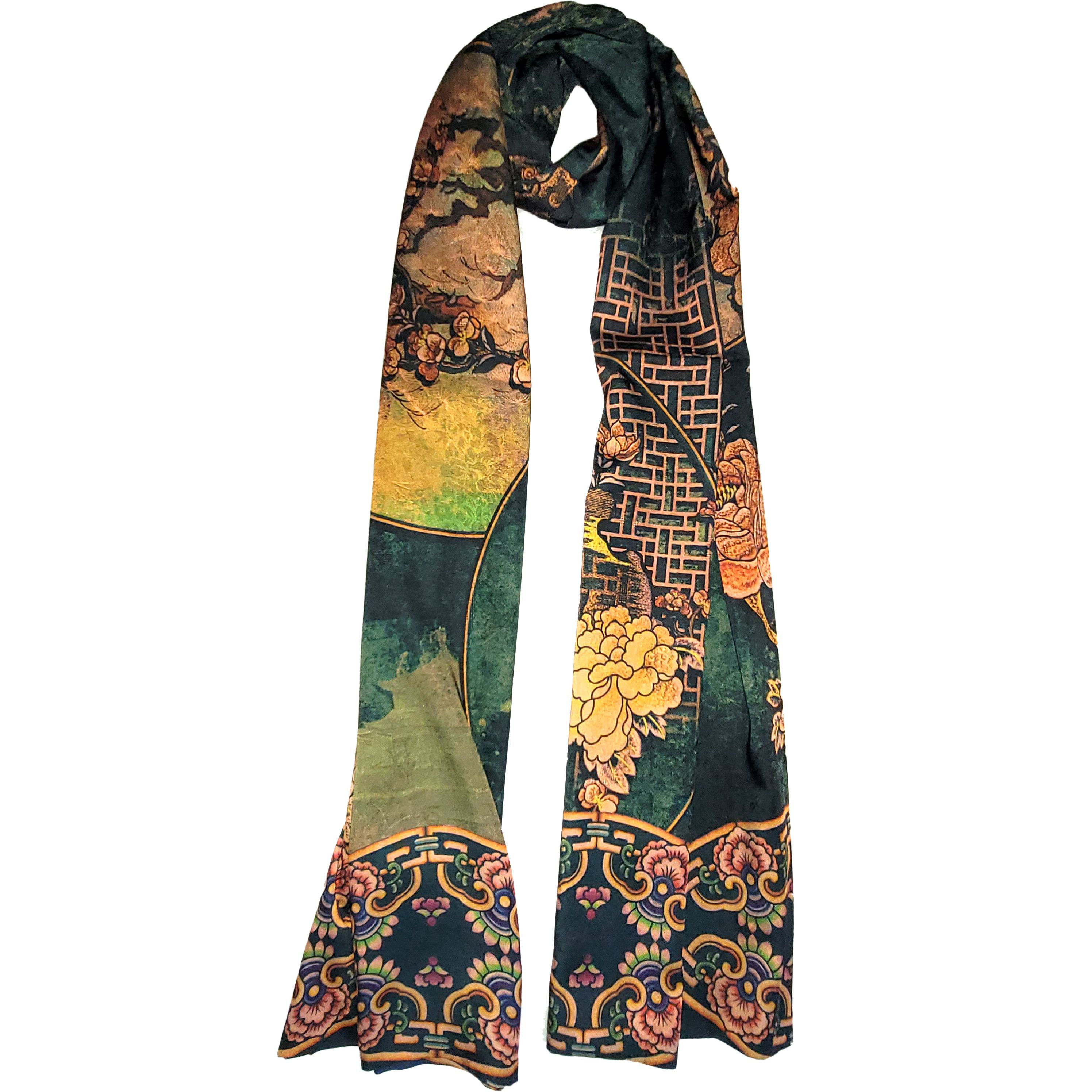 Other NWT Double-Sided Double-Layer Long Silk Scarf 27"x70" PK5987 Size ONE SIZE - 9 Thumbnail