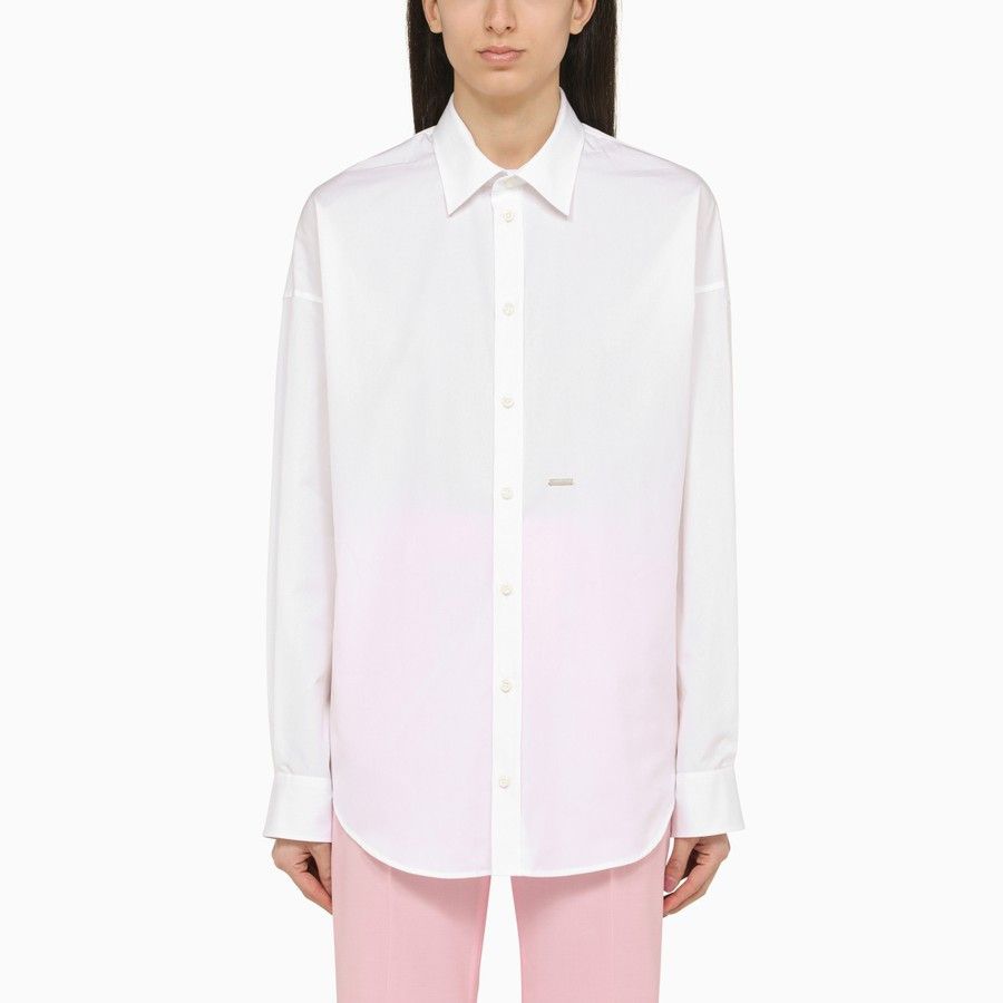 Dsquared2 o1d2blof0824 Cotton Shirts in White Size M / US 6-8 / IT 42-44 - 1 Thumbnail