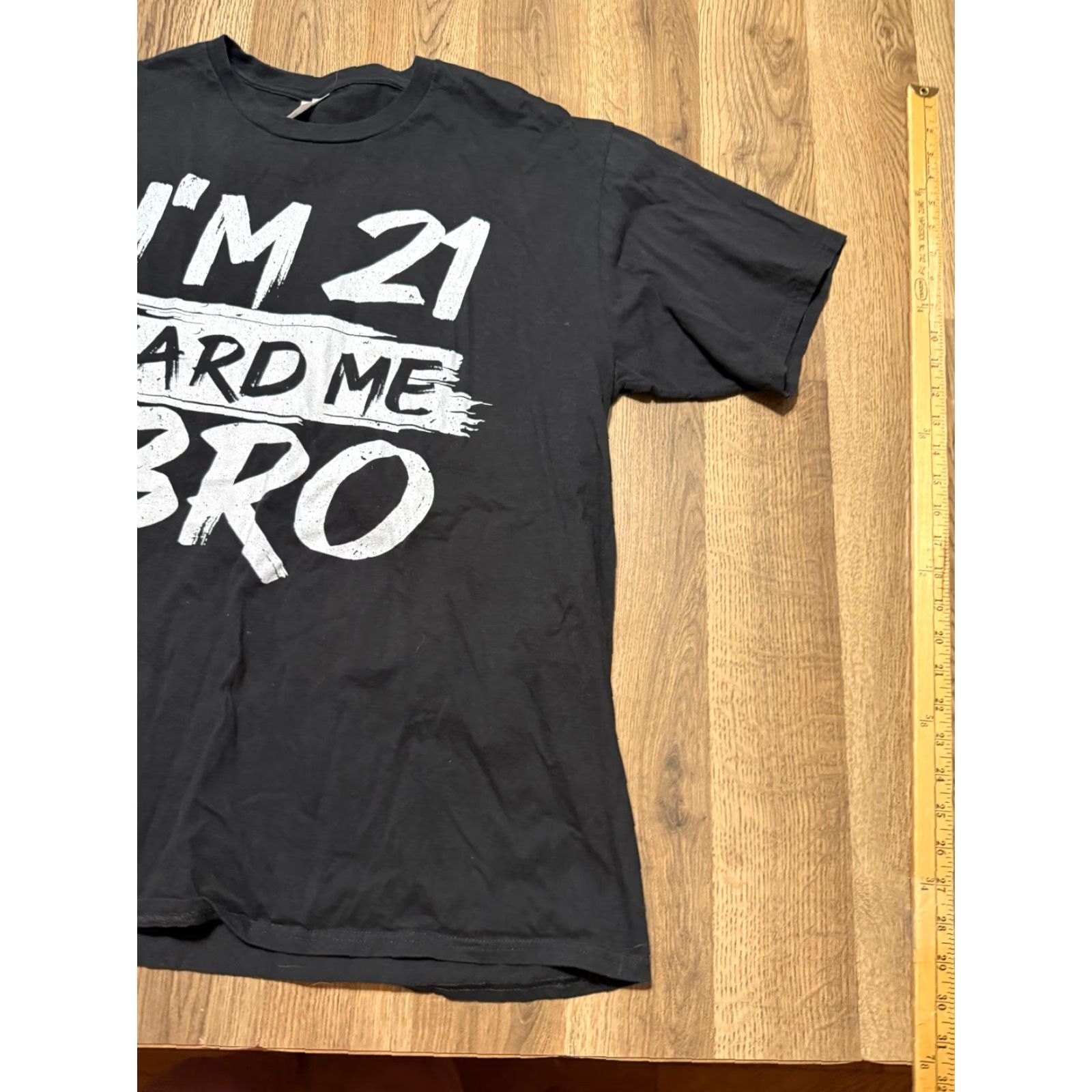Port & Company Port & Compnay Shirts Men's XL Black Short Sleeve "I'm 21 card me bro" Shirt Mens XL Black Short Sleeve Crew Neck T-Shirt Vintage? No. Size US XL / EU 56 / 4 - 2 Thumbnail