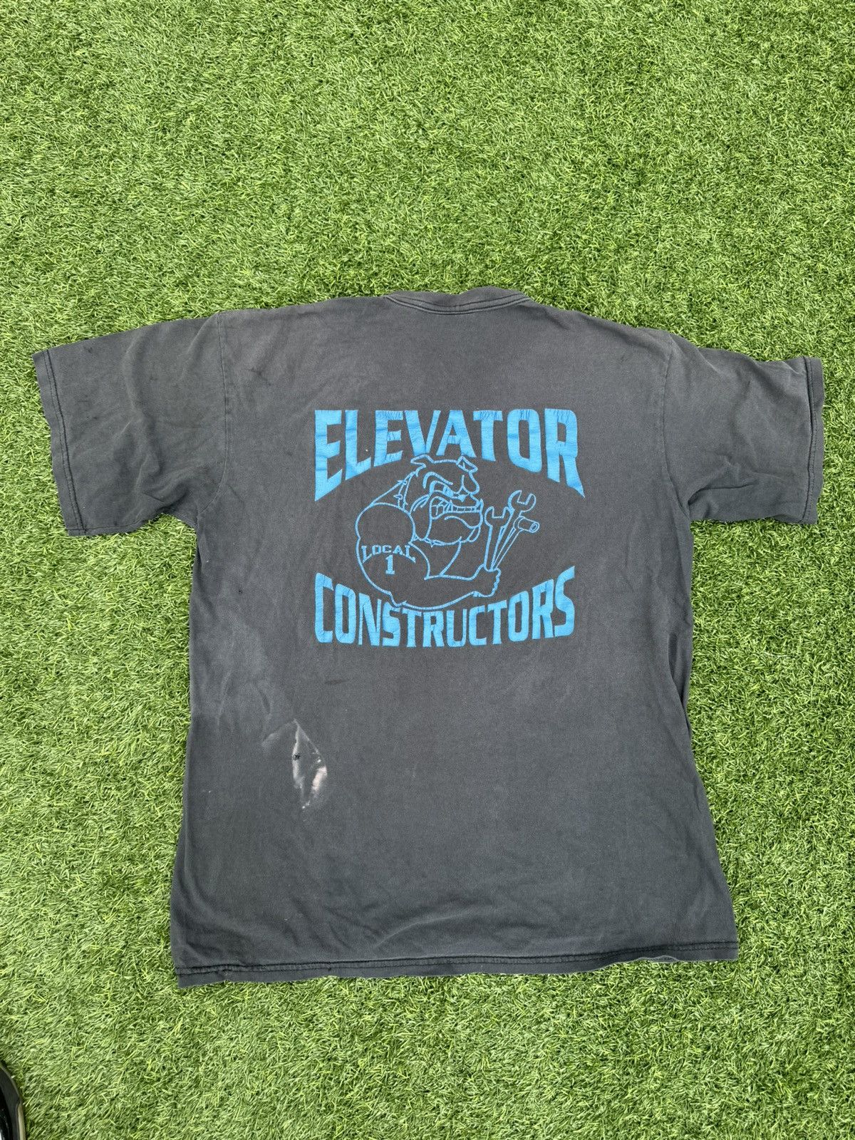 Vintage 90’s Vintage Distressed Work Wear T-Shirt Size US L / EU 52-54 / 3 - 10 Thumbnail