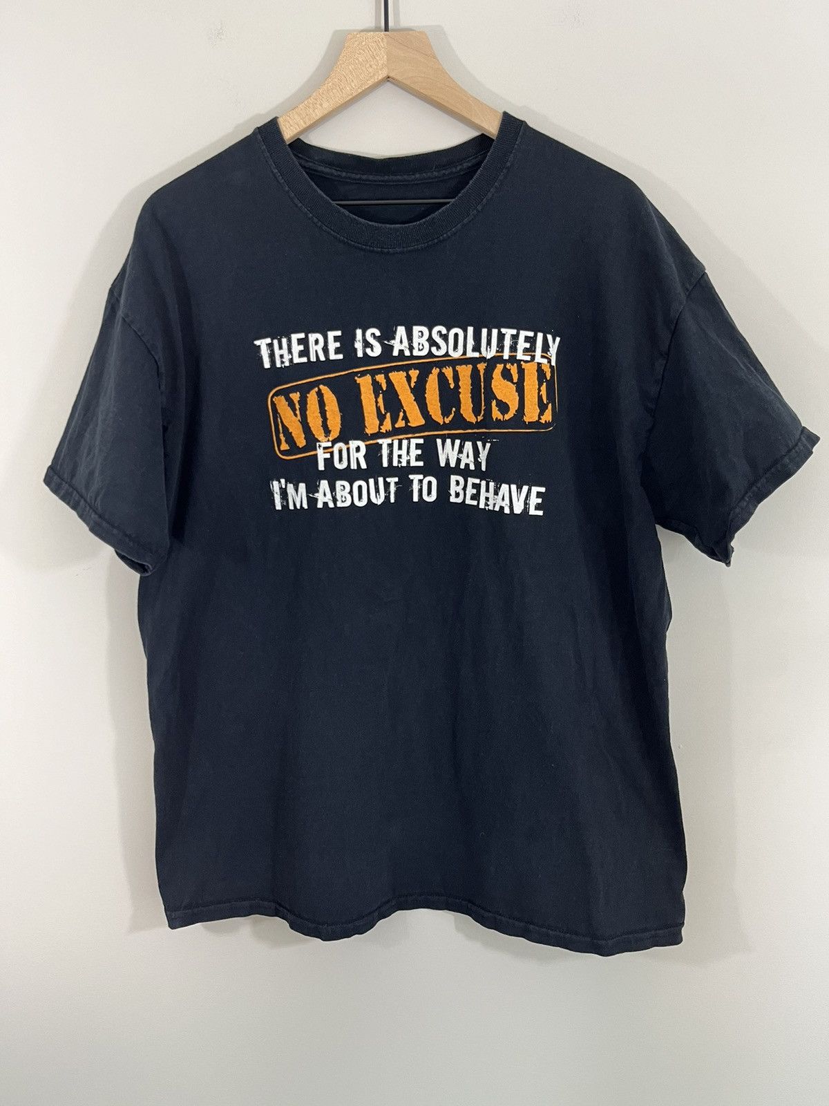 Vintage Faded Bad Behavior Humor Y2K Joke Tee Size US XL / EU 56 / 4 - 1 Thumbnail