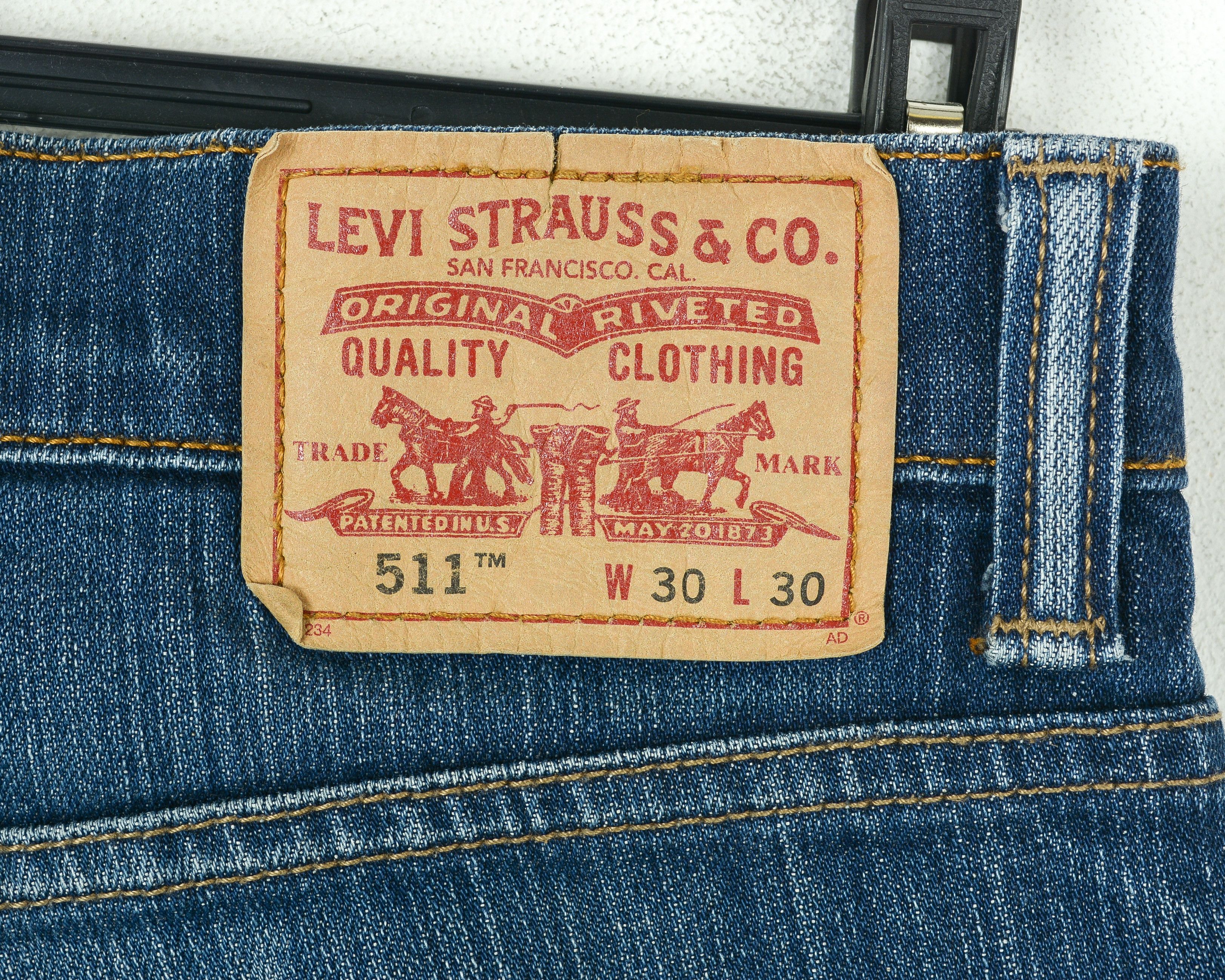 Levi's 511 Mens W30 L30 Slim Fit Skinny Jeans Denim Pants Trousers Size US 30 / EU 46 - 10 Thumbnail