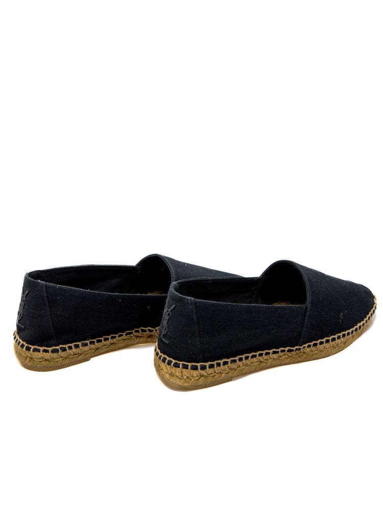 o1b1hav110924 Cassandre Embroidered Espadrilles Denim Black