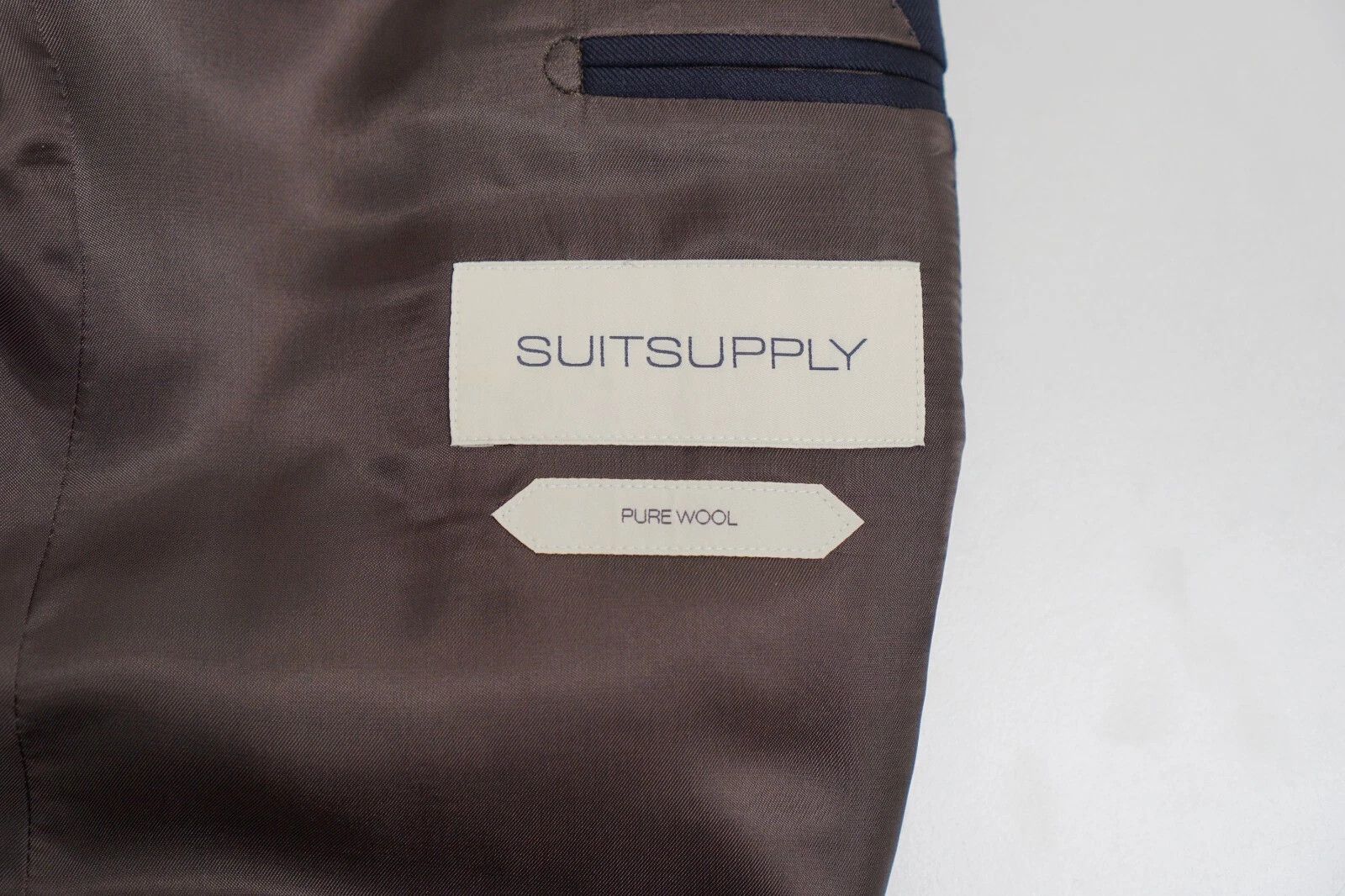 Suitsupply Men Suitsupply Blazer NapolI REDA Wool Navy Regular Fit US44 Size 44R - 5 Thumbnail