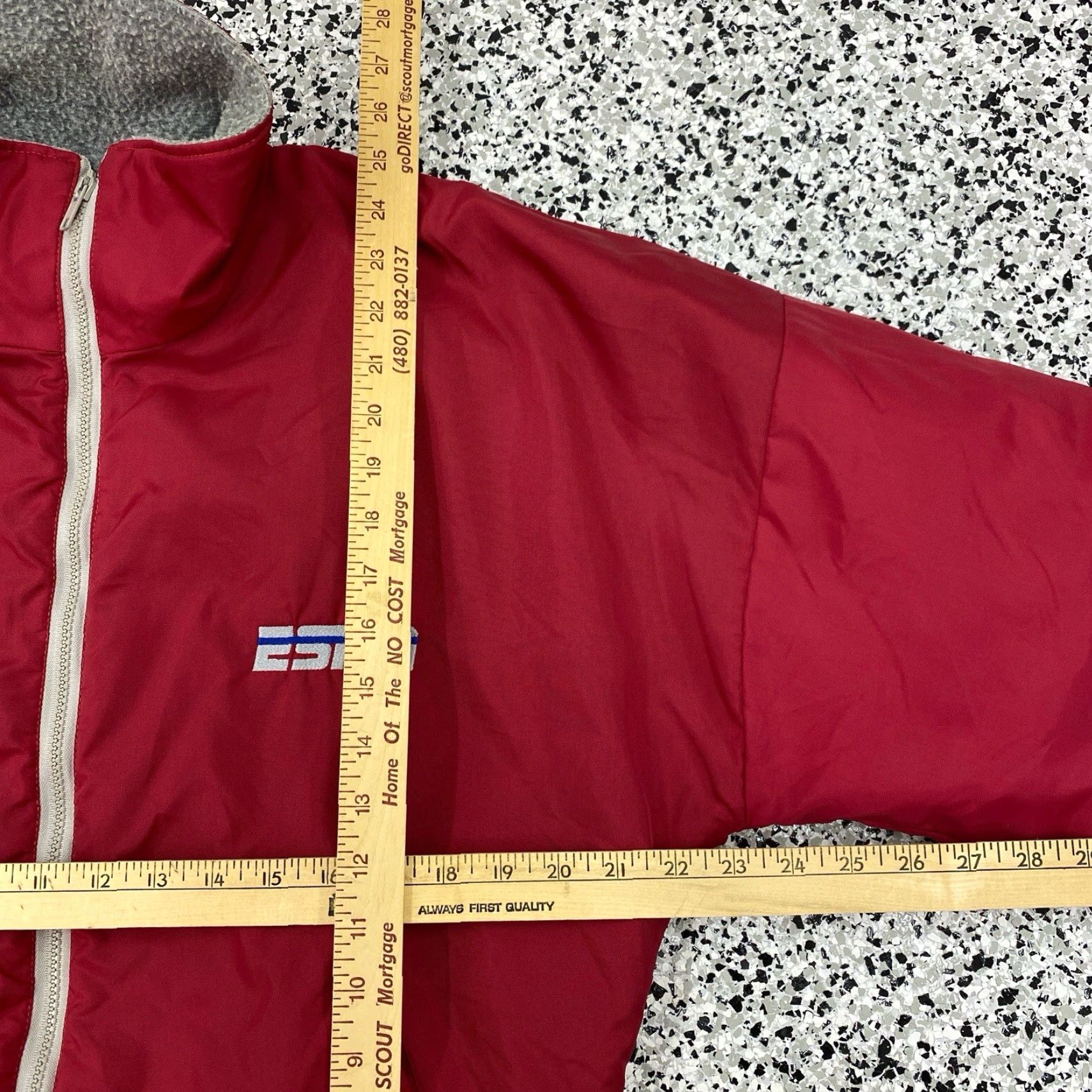 J Brand VINTAGE ESPN The Fishin Hole Jacket K Brand Medium Red Varsity Jacket Mens USA Embroidered Size US M / EU 48-50 / 2 - 2 Thumbnail