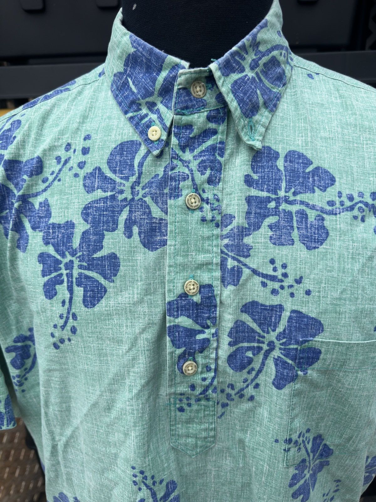 Reyn Spooner Reyn Spooner Hawaiian Print Green/Blue Men's Large Size US L / EU 52-54 / 3 - 3 Thumbnail