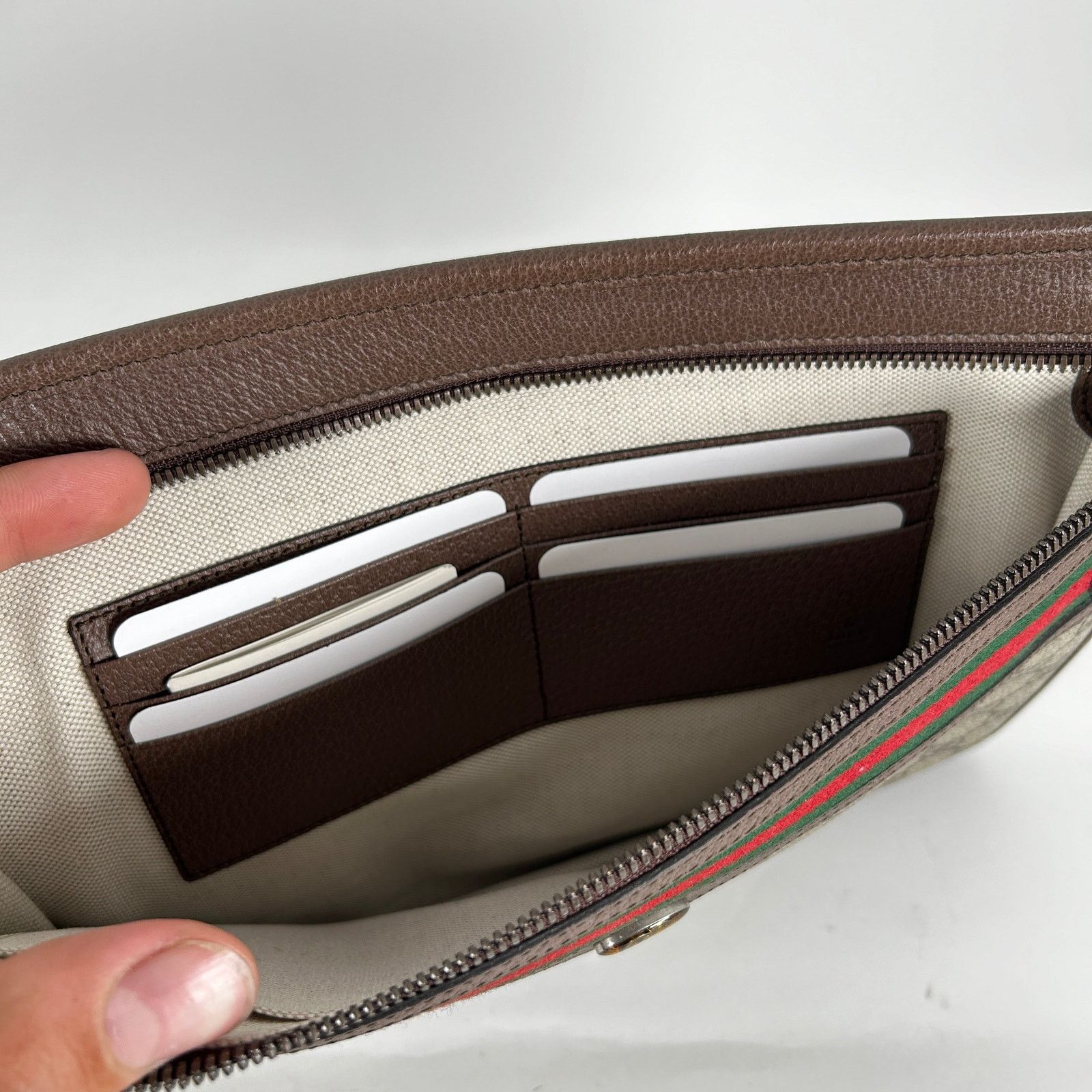 Gucci Gucci GG Supreme Ophidia Clutch Size ONE SIZE - 6 Thumbnail
