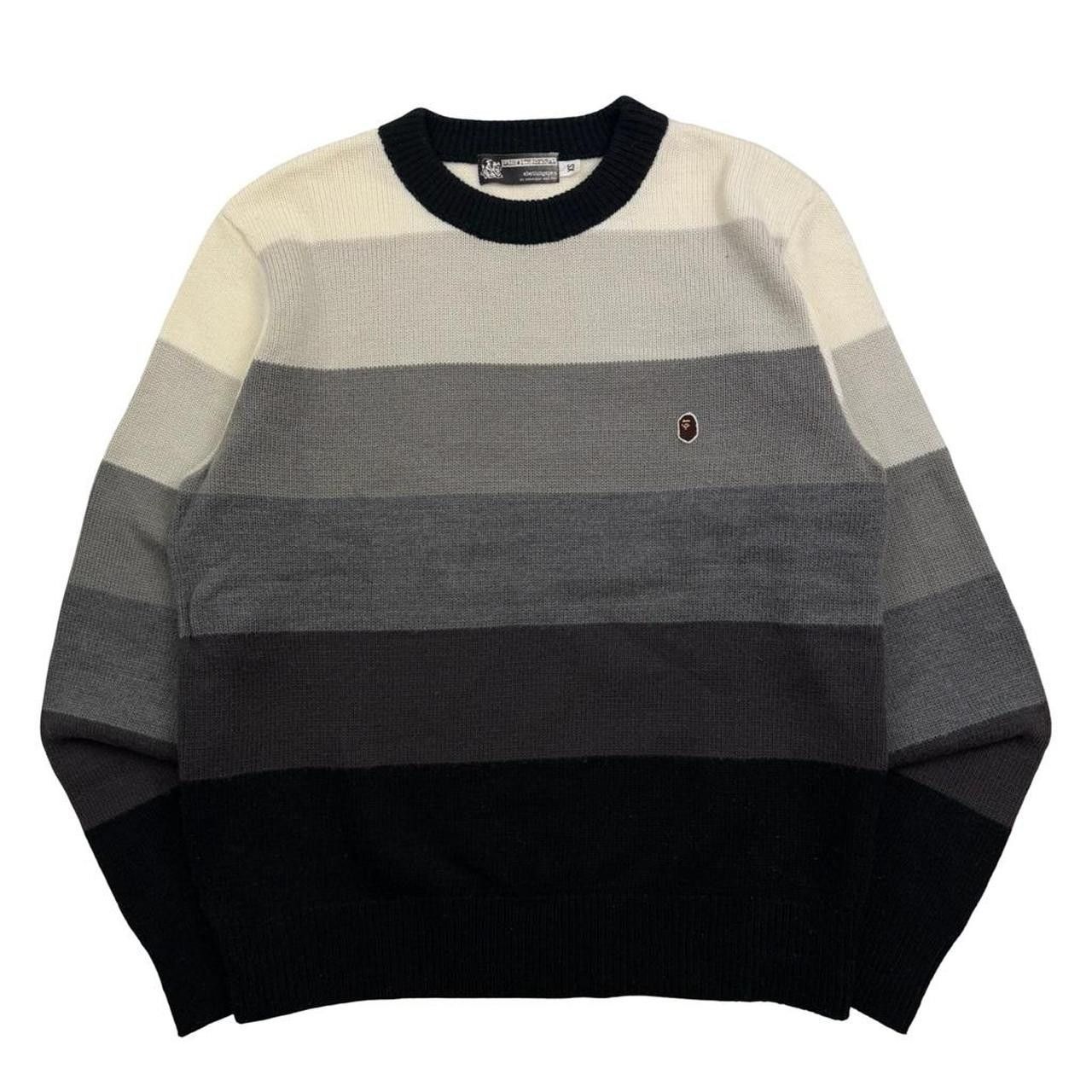 Bape Vintage Bape Striped Gradient Knit Sweatshirt - Extra Small Size US XS / EU 42 / 0 - 1 Thumbnail