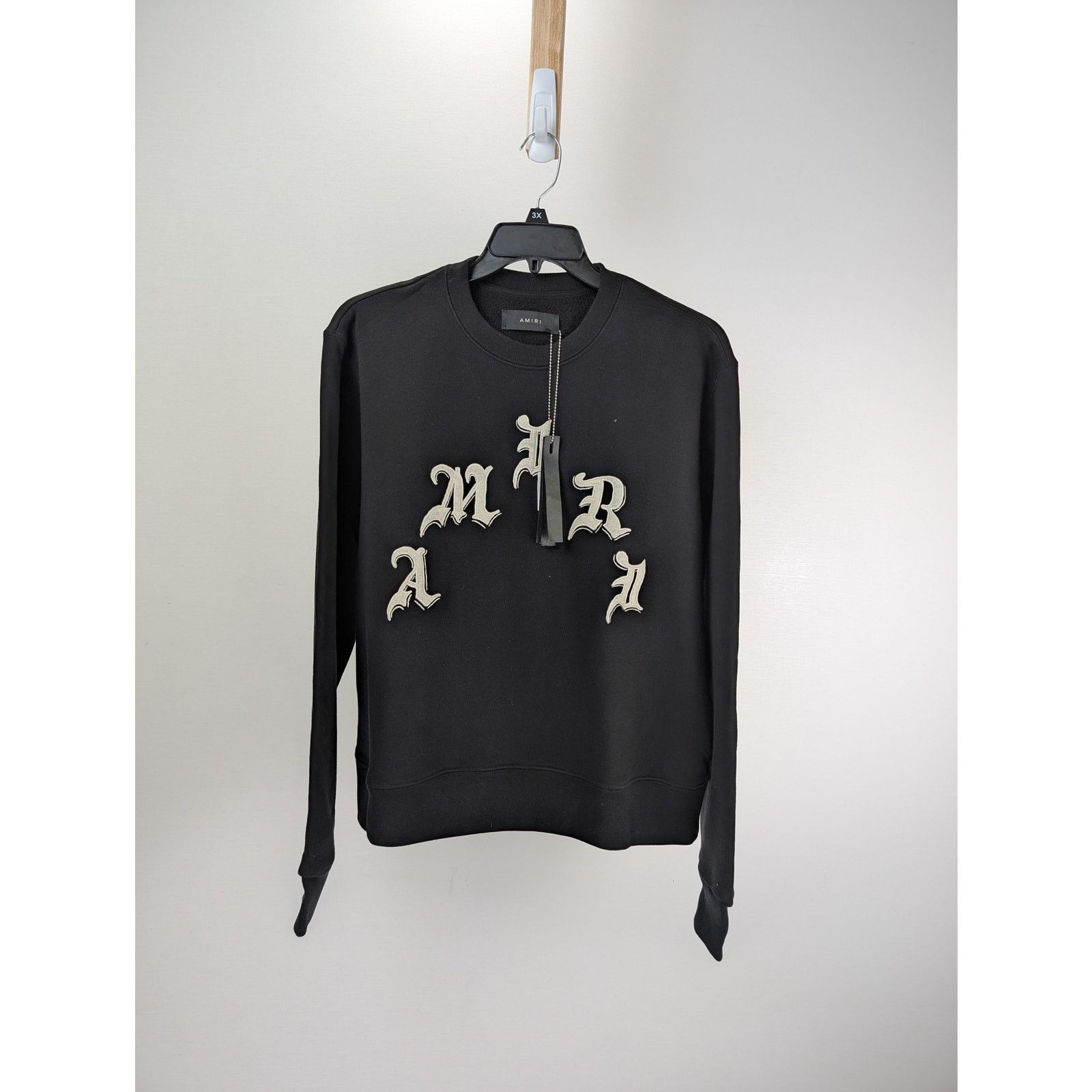 Amiri o1rshd1 Q:2 / Wes Lang x Amiri Logo Crewneck in Black Size US L / EU 52-54 / 3 - 1 Thumbnail