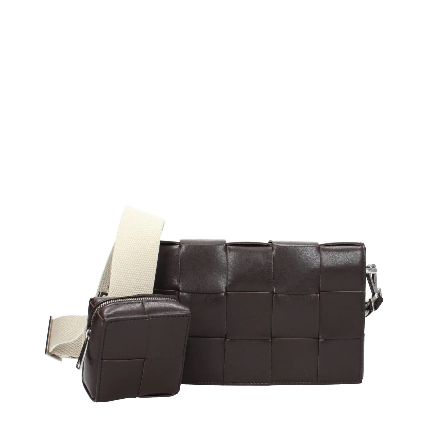 Bottega Veneta ob1o1e0325 Size: OS / Leather Crossbody Bag in Dark Brown Size ONE SIZE - 1 Thumbnail