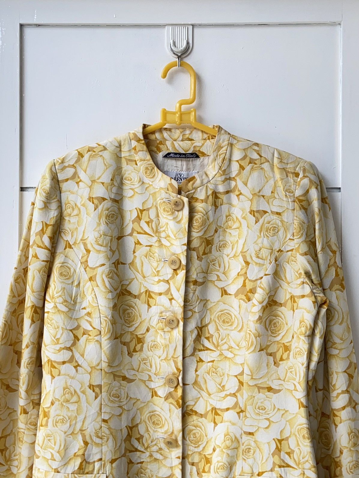 Valentino VALENTINO MISS V Yellow Flower Blazers Size 50L - 8 Thumbnail