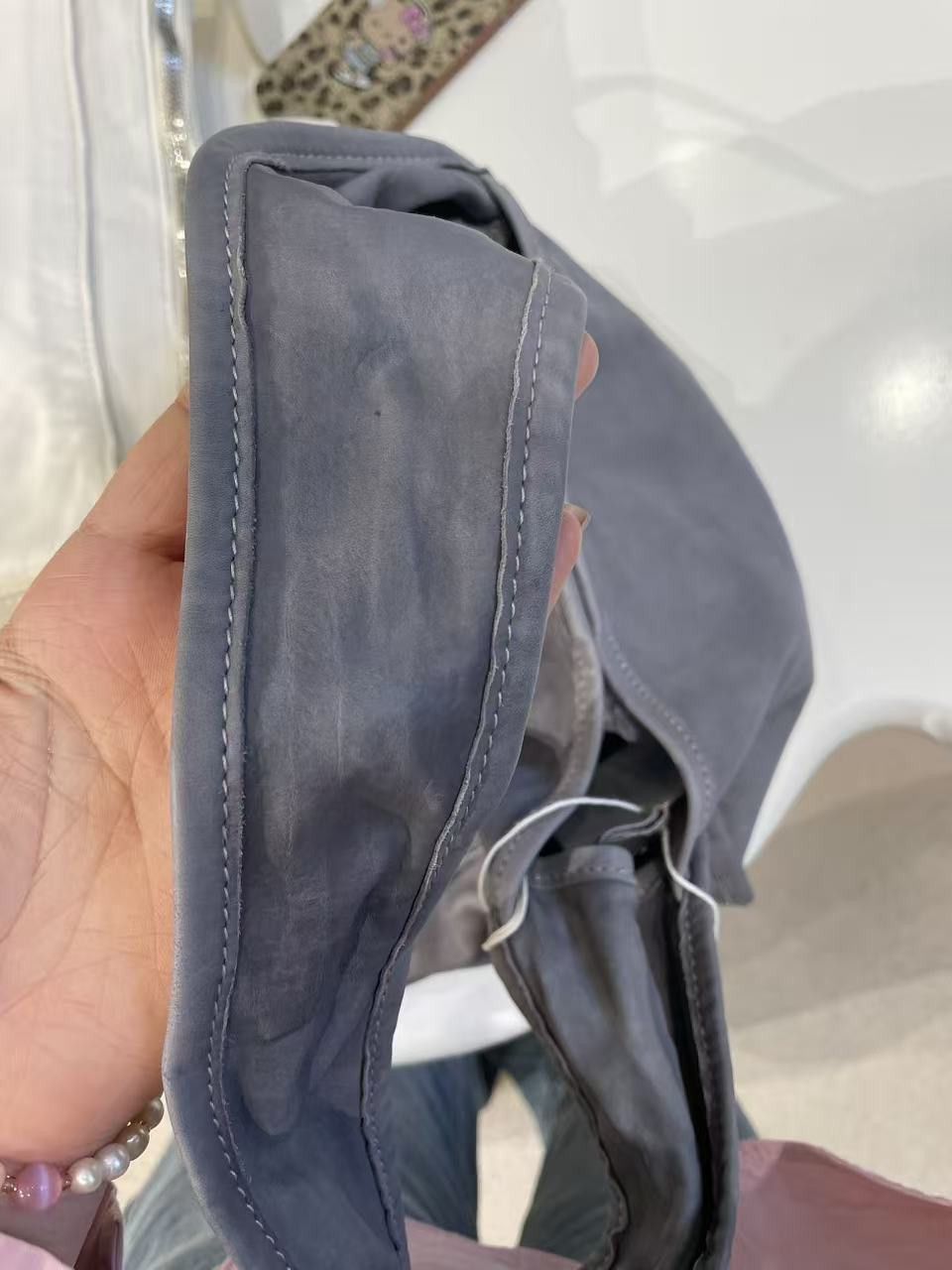 Guidi GUIDI CA02 Horse Leather Grey HOBO Bag Size ONE SIZE - 10 Thumbnail