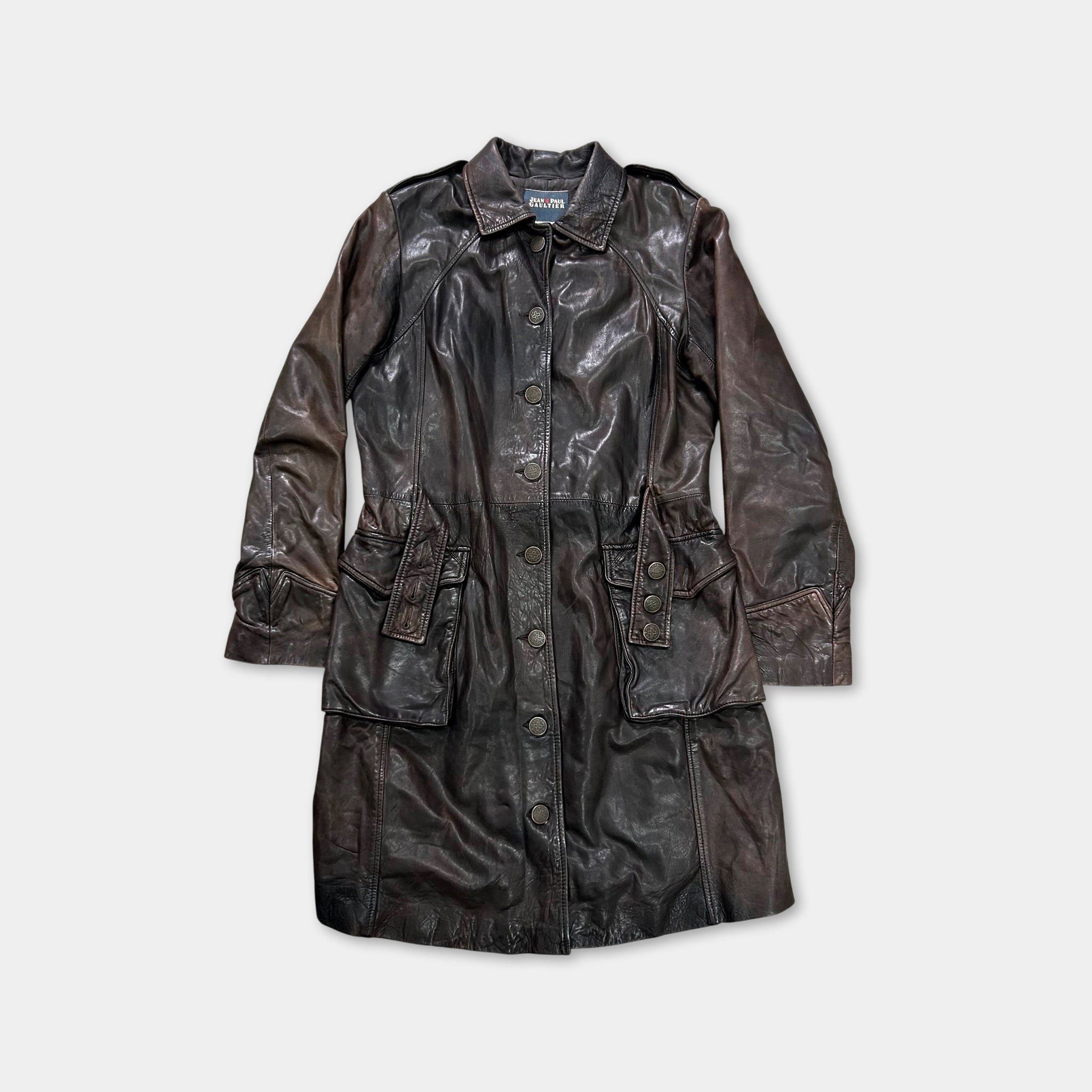 美品☆Jean Paul Gaultier☆ leather coat Jean Paul Gaultier RARE Vintage Jean Paul Gaultier Lizard-Leather