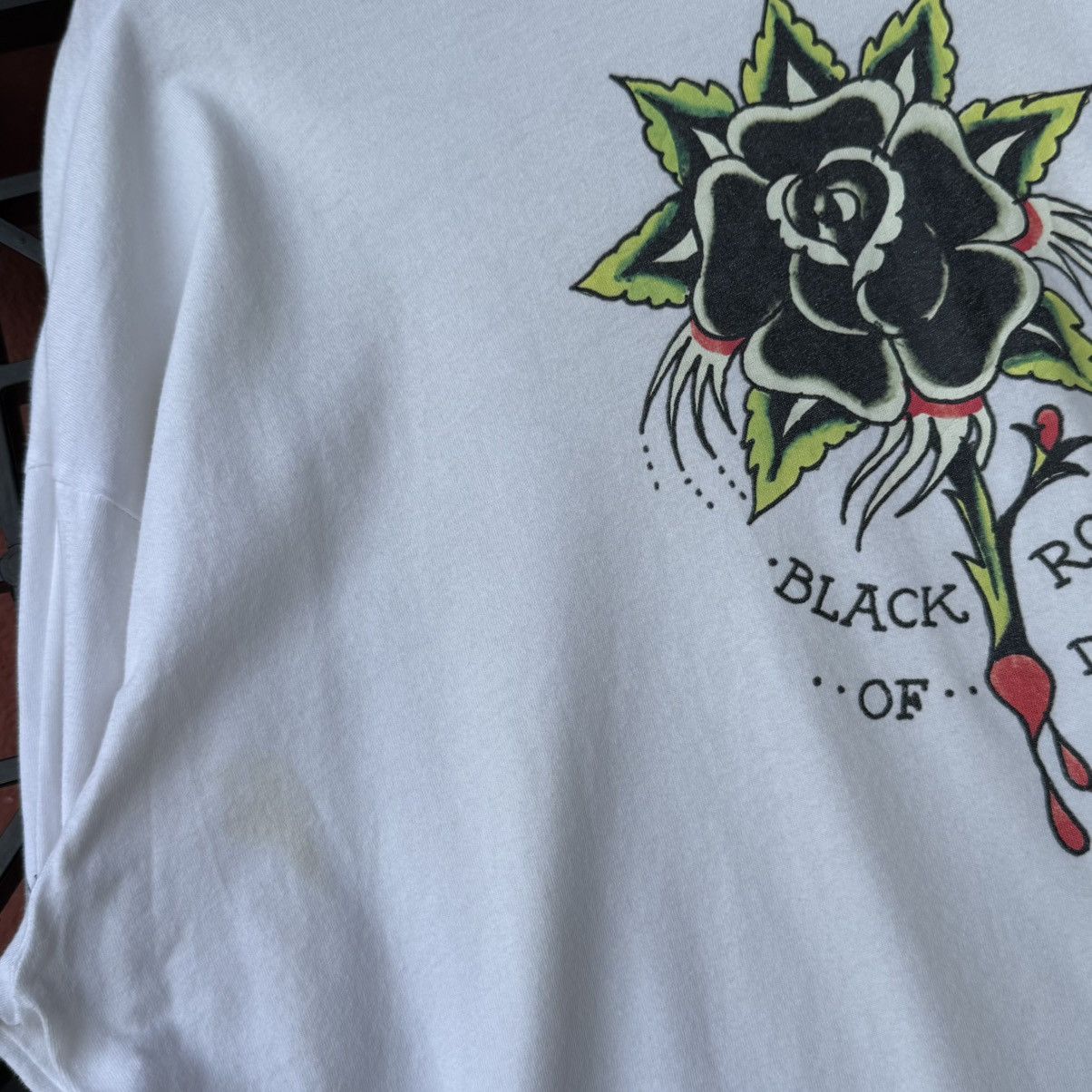 Ed Hardy Vintage Y2K Ed Hardy Graphic Black Rose Embroidery Size US L / EU 52-54 / 3 - 12 Thumbnail