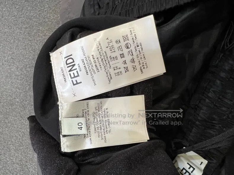 Fendi Fendi Black Printed Shorts with Dark Patterns Size 26" / US 2 / IT 38 - 4 Thumbnail