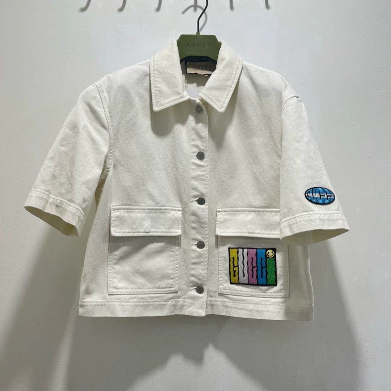 Gucci Gucci 24ss new Get it series double-pocket denim short-slee Size US XXS / EU 40 - 1 Thumbnail