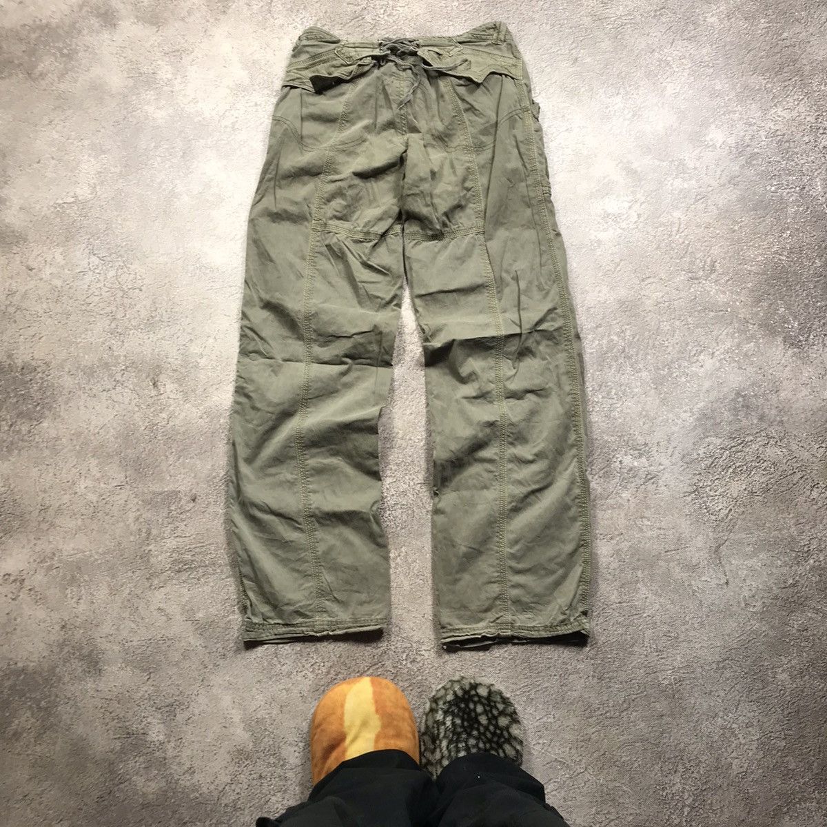 Vintage Vintage 90s Baggy Cargo Pants Parachute Tapered Grunge 26 Size 26" / US 2 / IT 38 - 5 Thumbnail