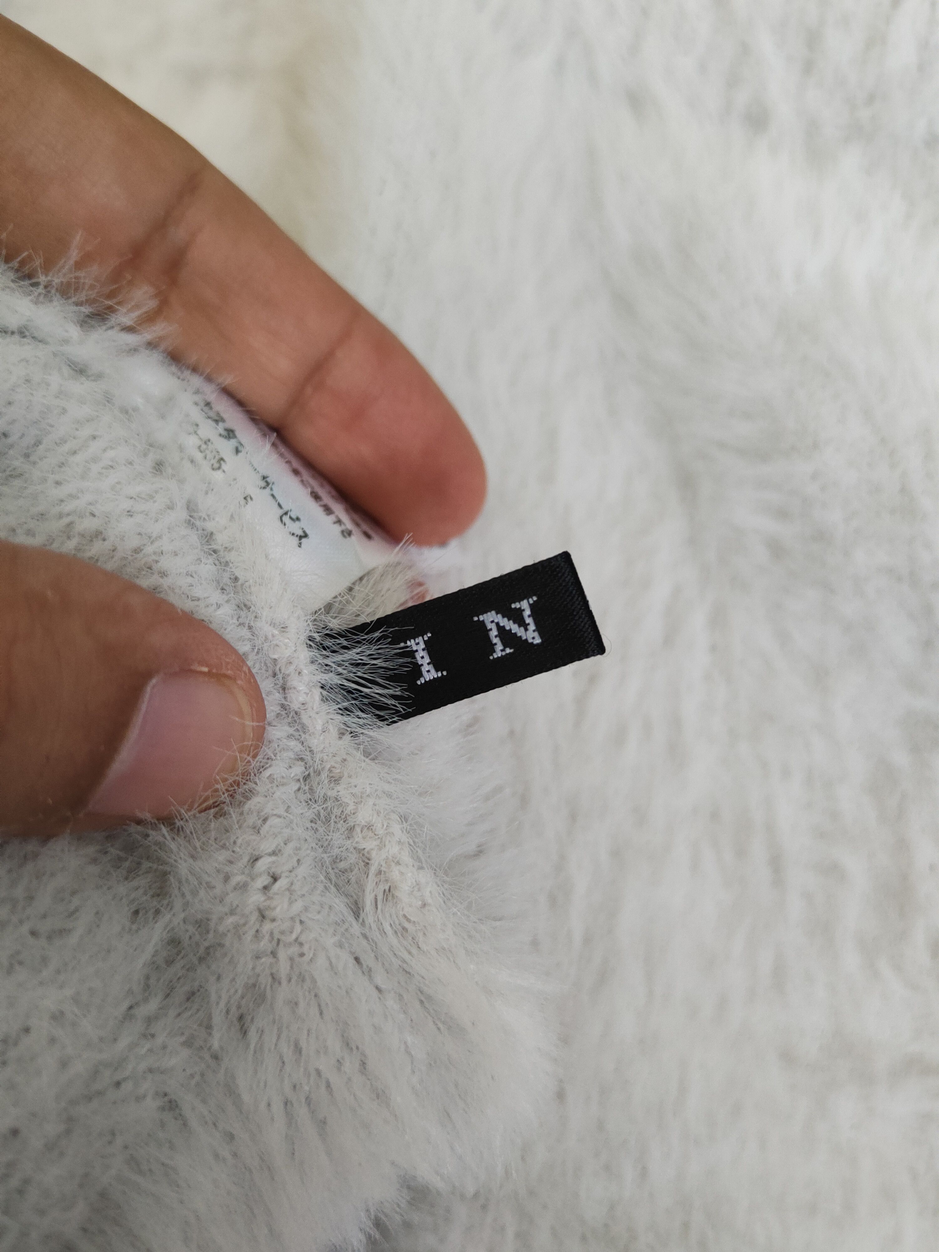 Japanese Brand Ingni Light Gray Shag Shaggy Fur Mohair Knitwear #W2148 Size M / US 6-8 / IT 42-44 - 11 Thumbnail