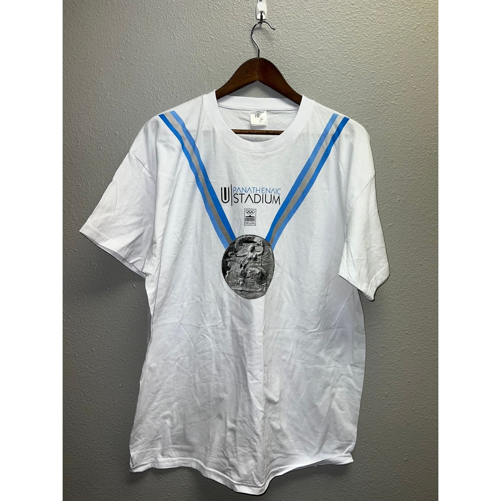 Vintage Vintage Olympics Shirt Green Panathenaic Stadium Tee XL Size US XL / EU 56 / 4 - 1 Thumbnail