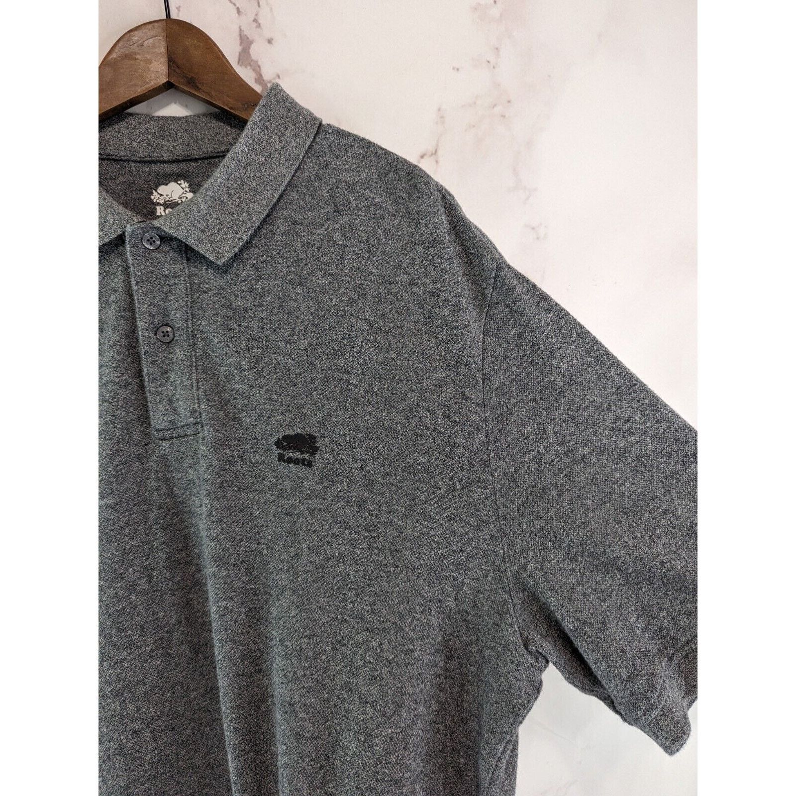 Roots Roots Shirt Mens XL Gray Polo Short Sleeve Embroidered Logo Size US XL / EU 56 / 4 - 10 Thumbnail