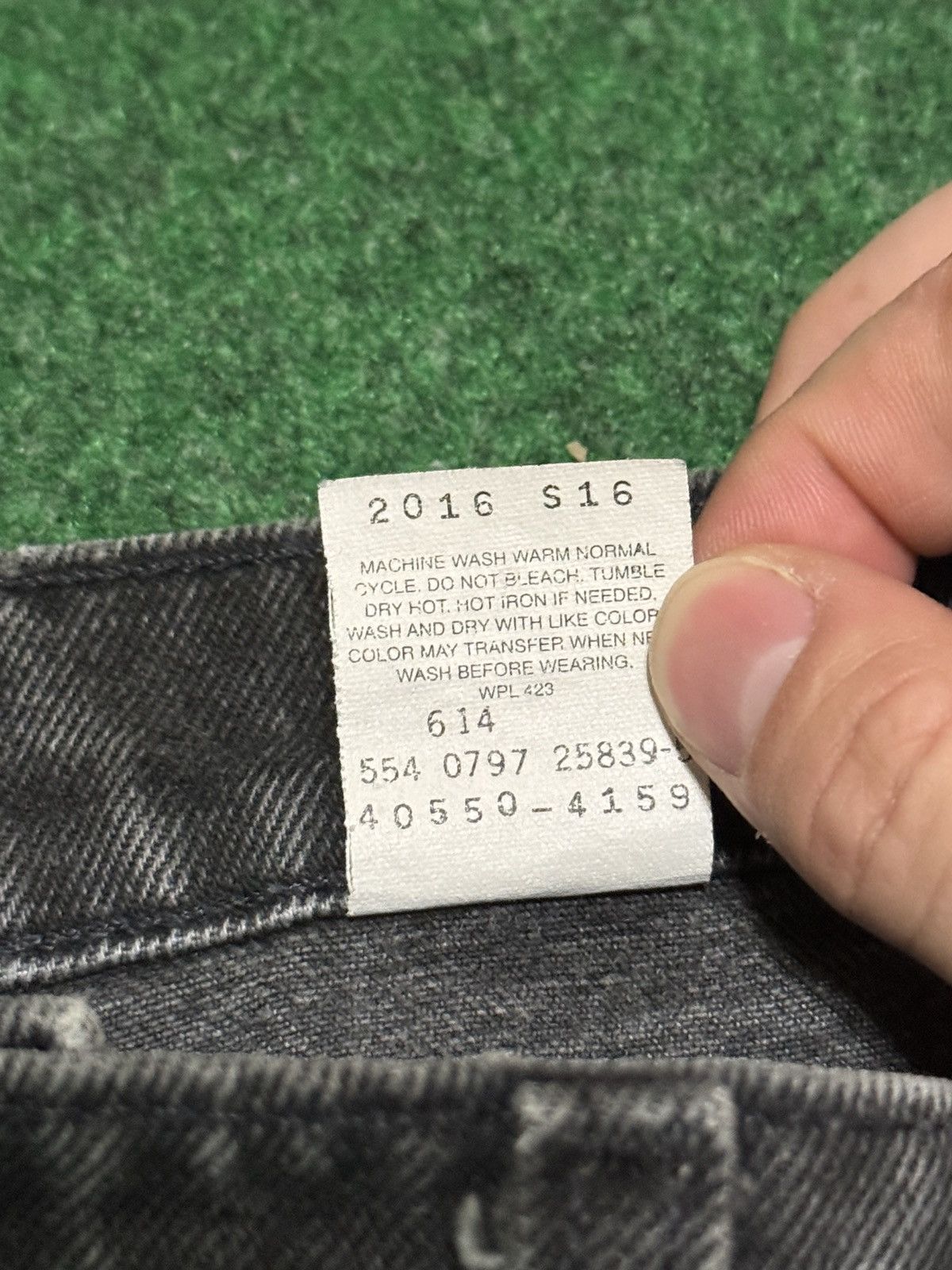 Levi's Vintage Clothing Levis 550 Black 34x30 Orange Tab Relaxed Wide Leg 90s Jeans Size US 34 / EU 50 - 5 Thumbnail