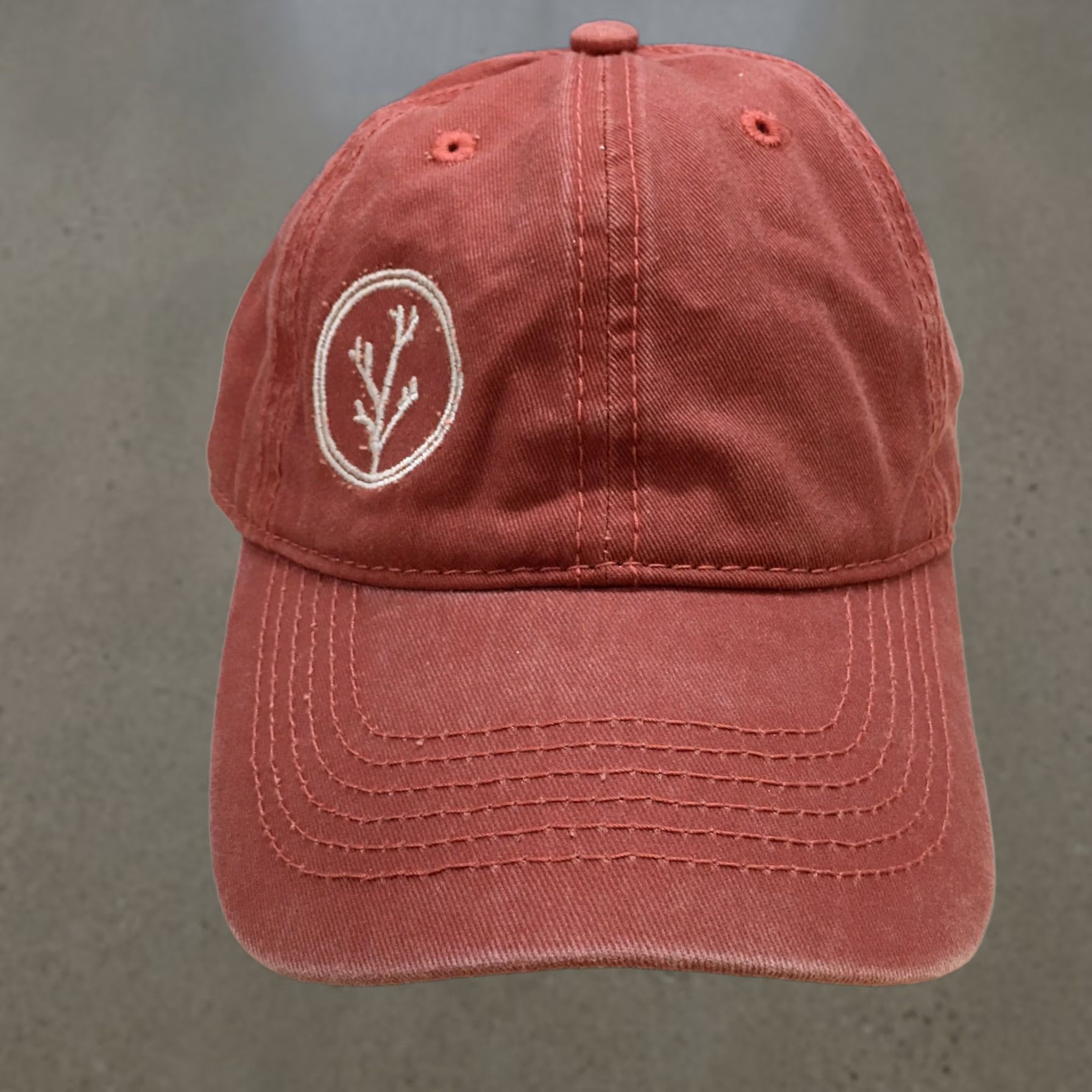 Vintage Wild Tree Wellness Baseball Hat Mens Brown OS Curved Brim Embroidered Logo Size ONE SIZE - 1 Thumbnail