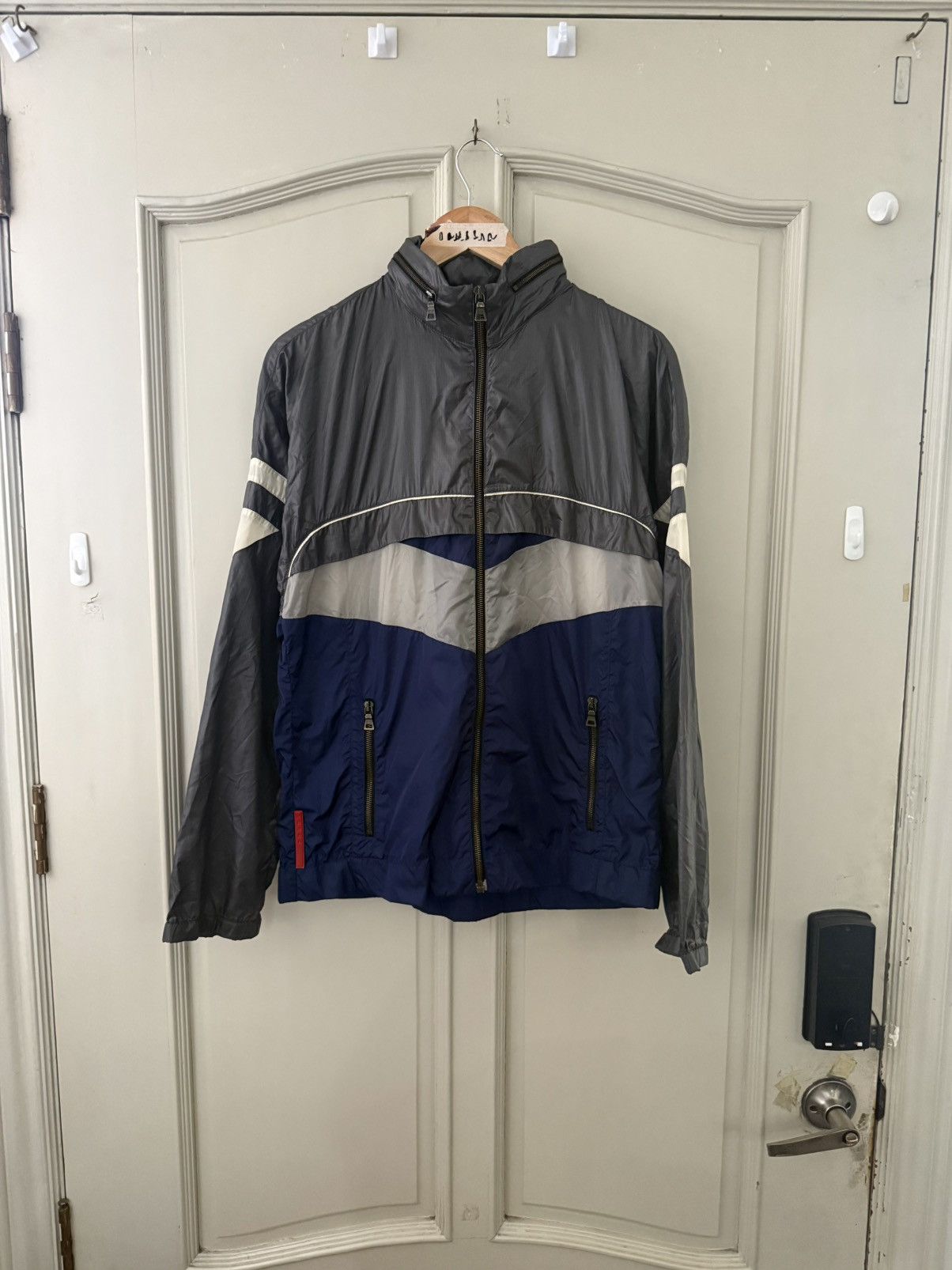 Prada Prada SS08 Grey and Blue Sport Linea Rossa Jacket Size US S / EU 44-46 / 1 - 1 Thumbnail